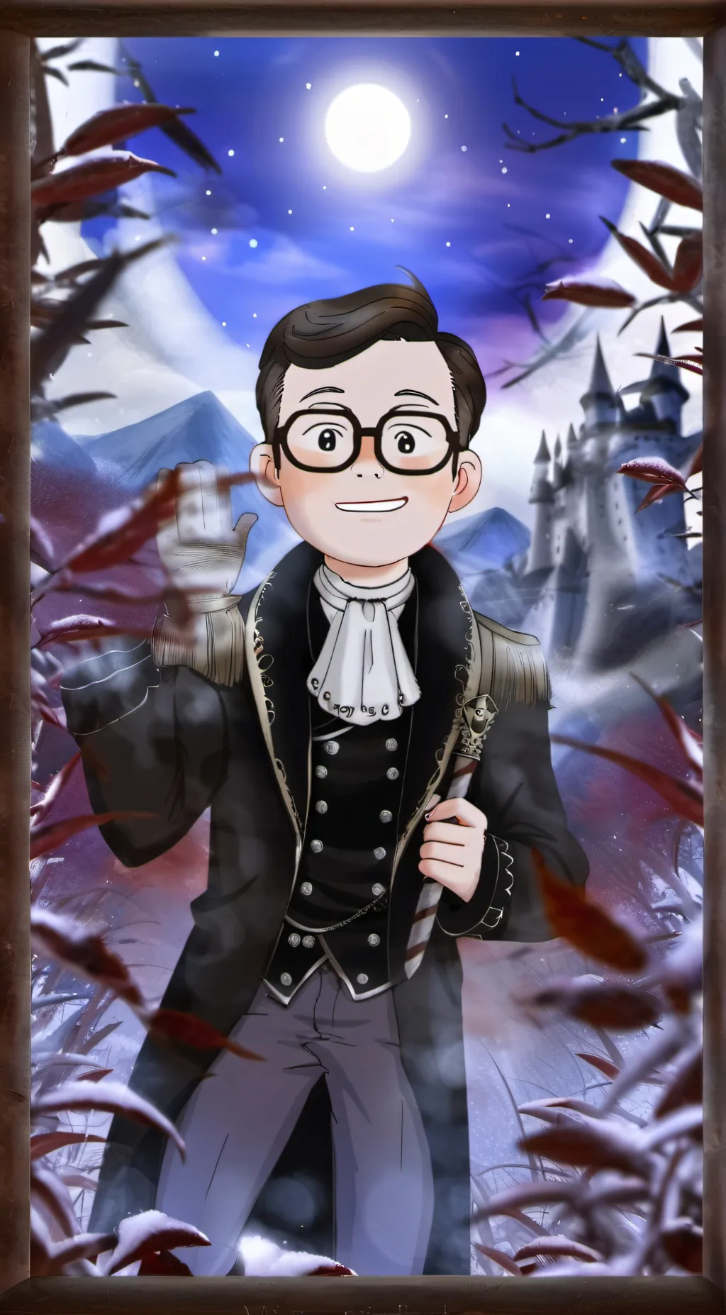 ai character: AJ LAGUINDAB background