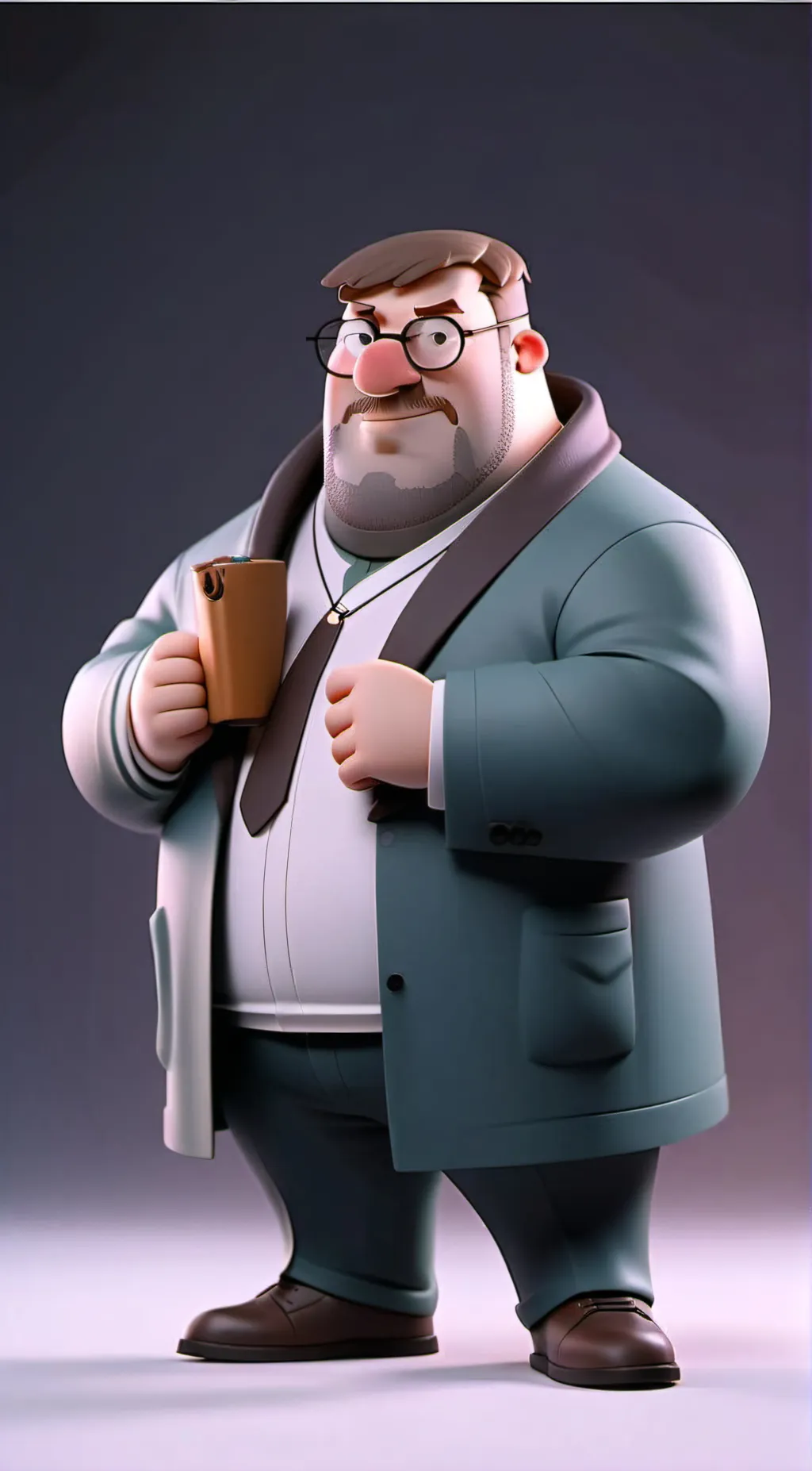 ai character: Peter Griffin  background
