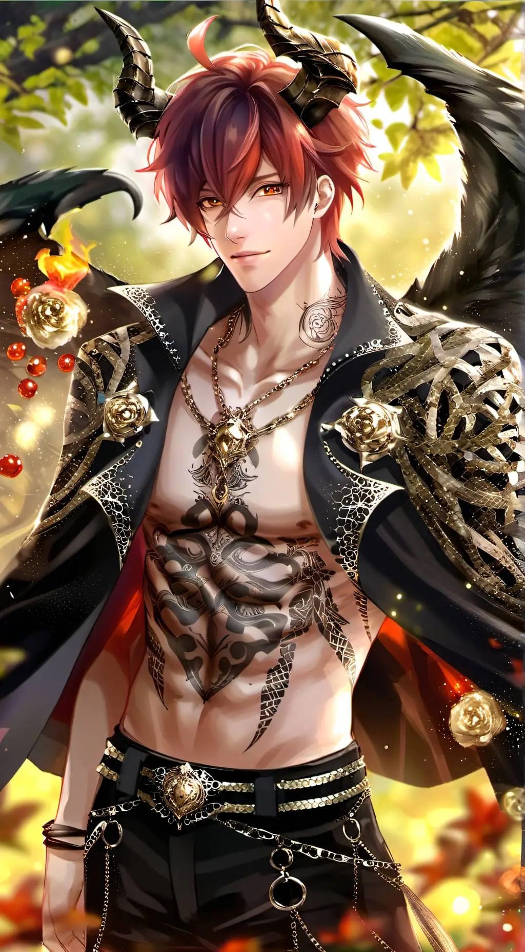 ai character: Damien redwood background