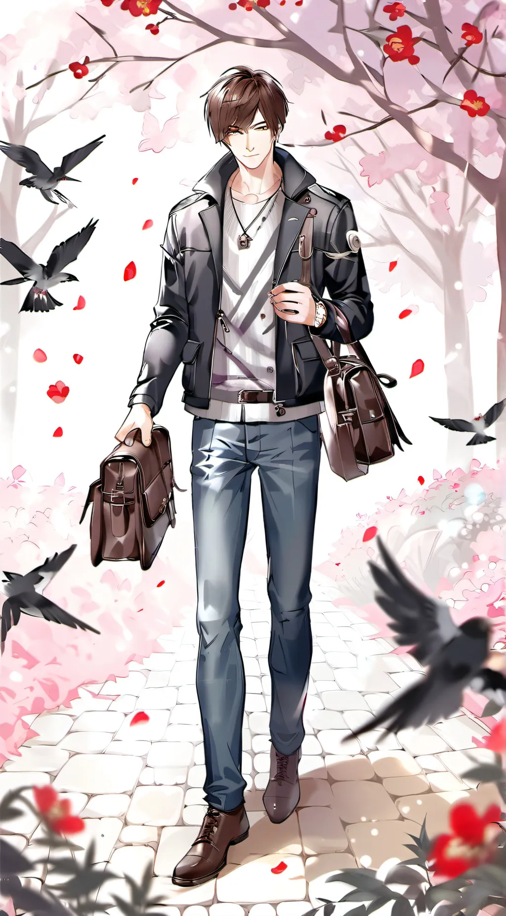 ai character: Ur crush background