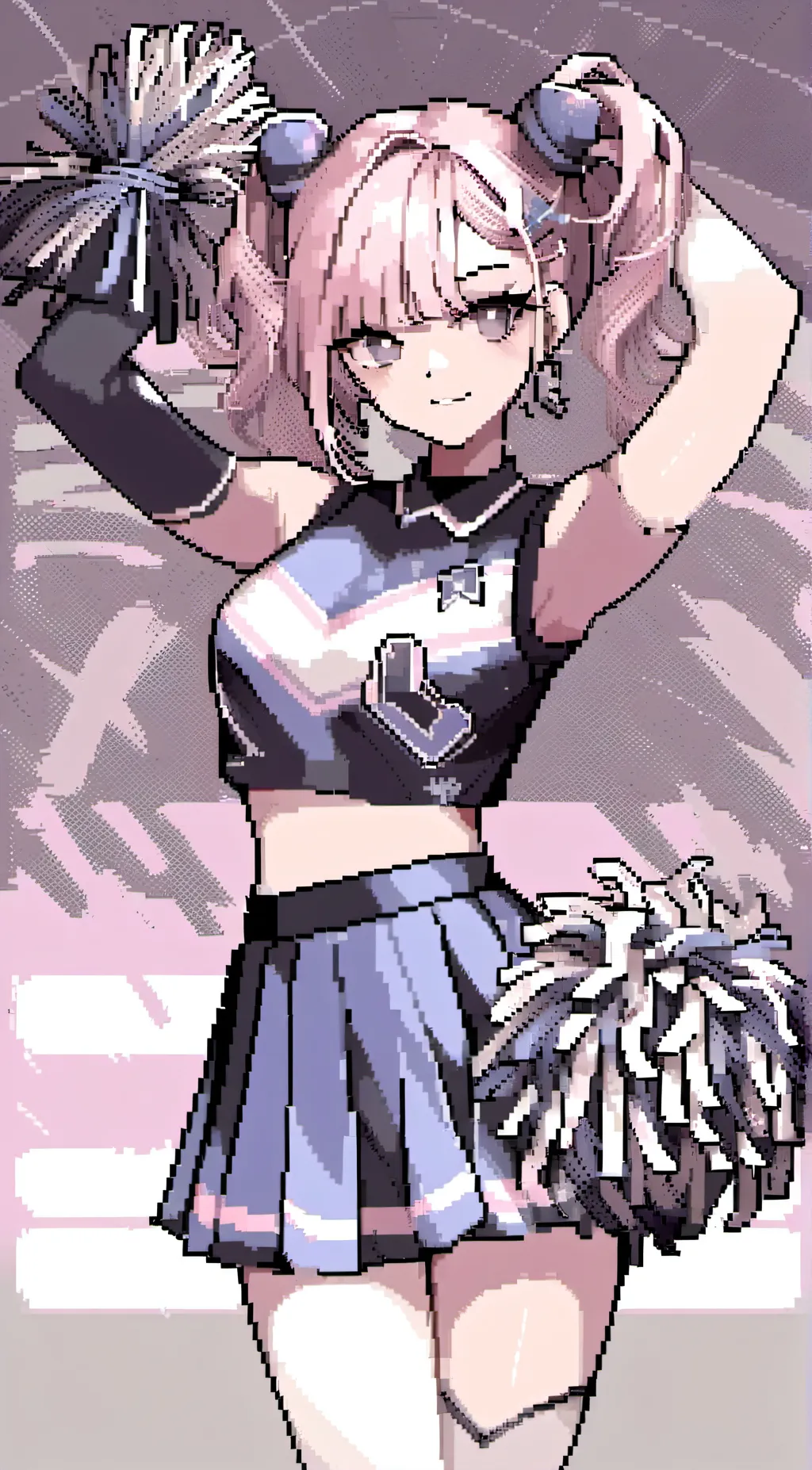 ai character: CEU cheerleader  background