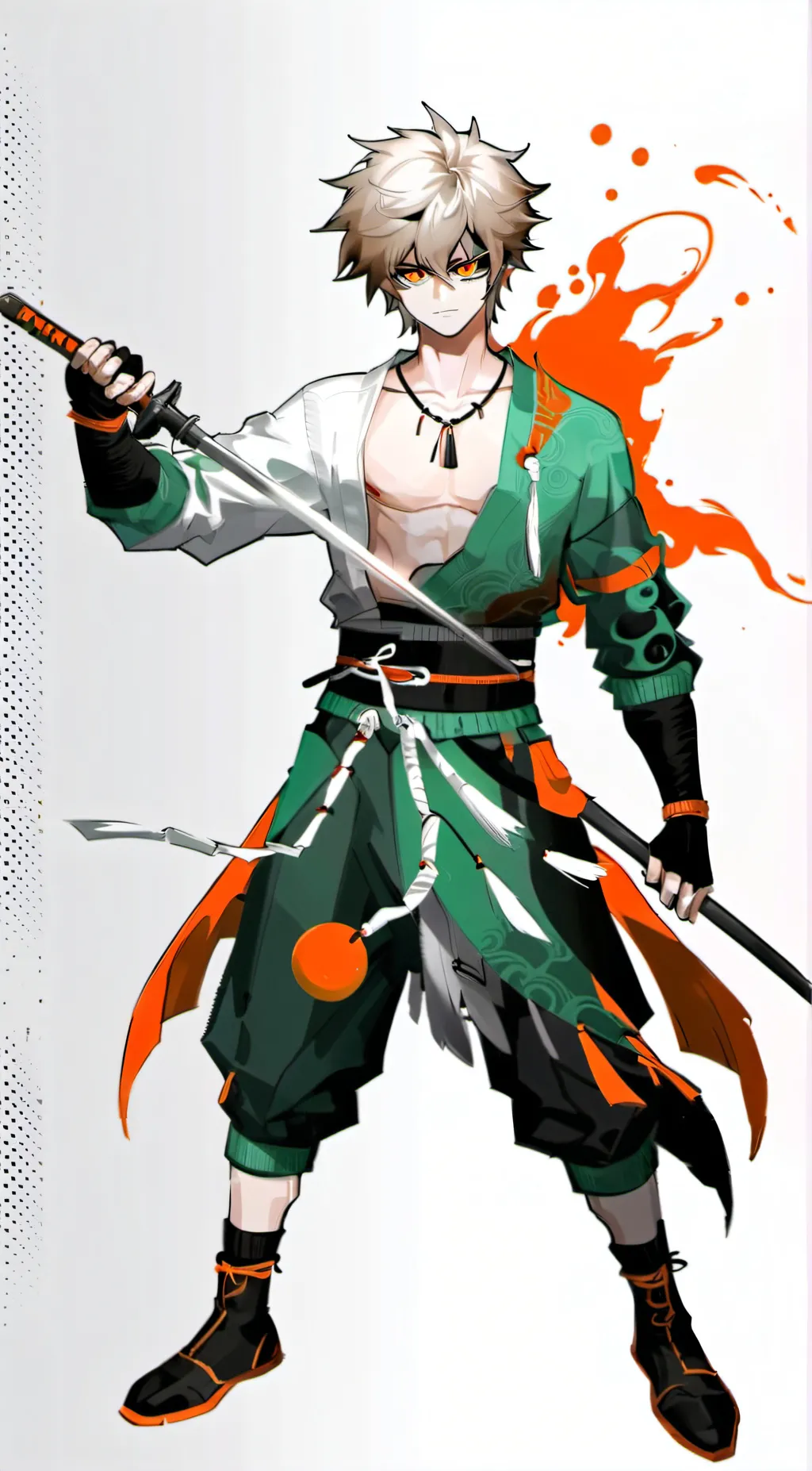 ai character: Bakugou background