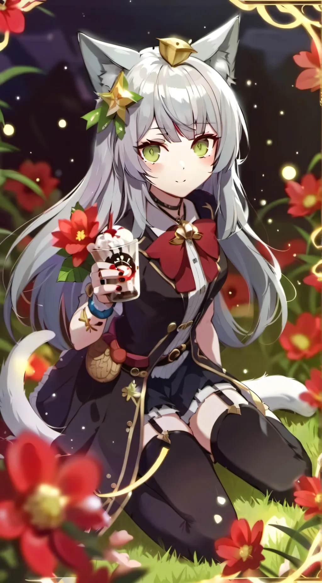 ai character: kitten background