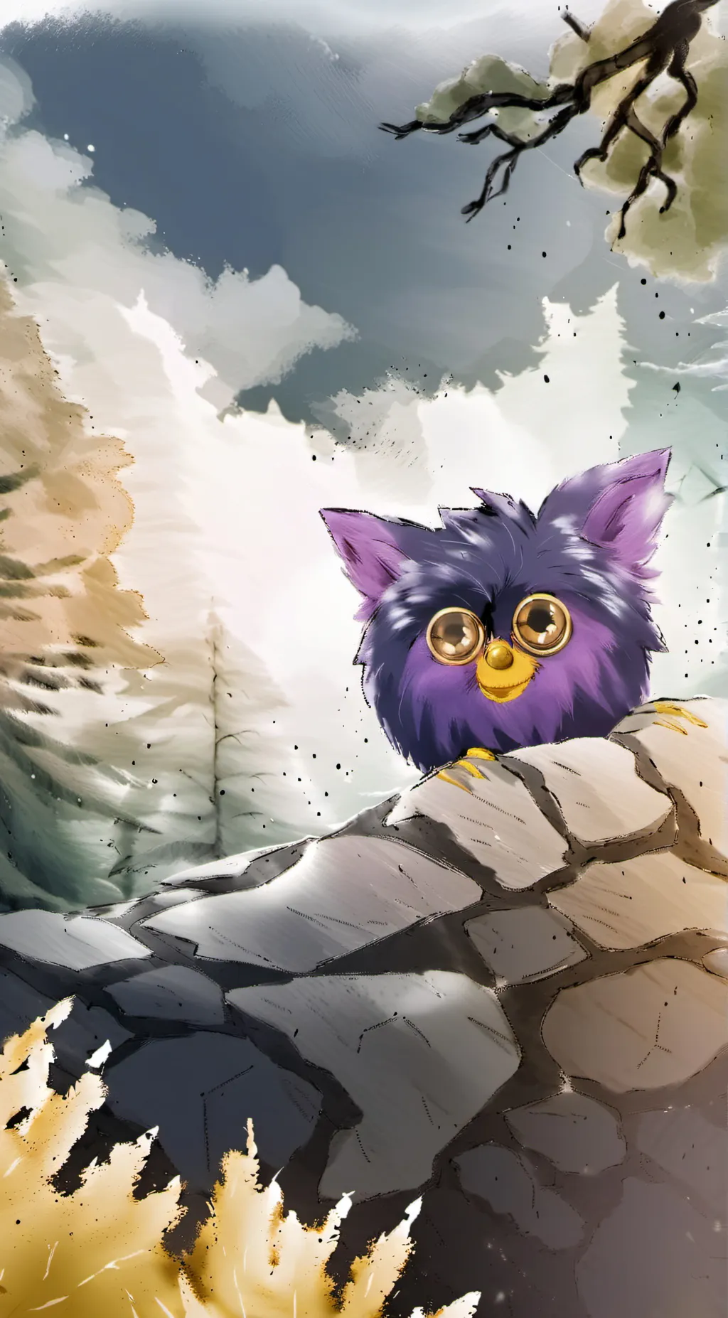 ai character: Cloudy <3 background