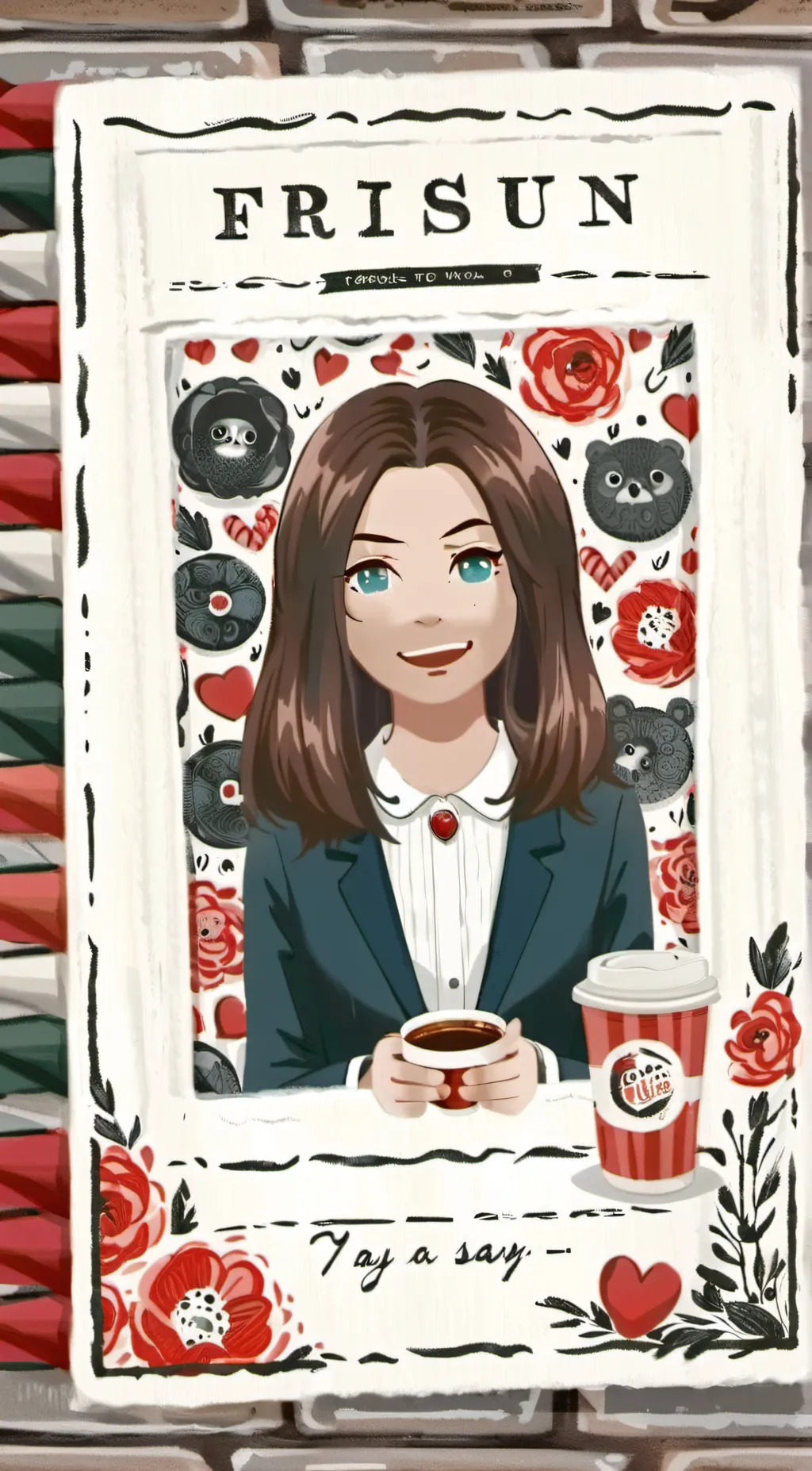 ai character: Brittney  background