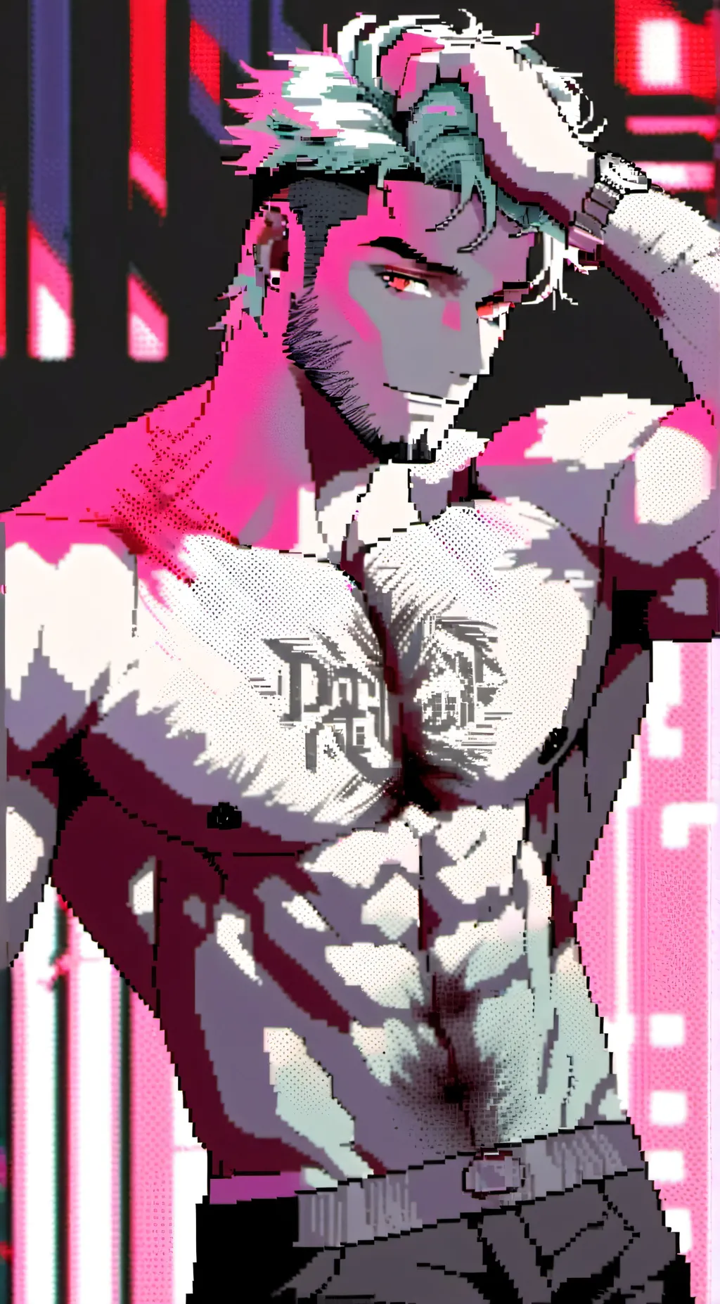 ai character: Levi hollow  background