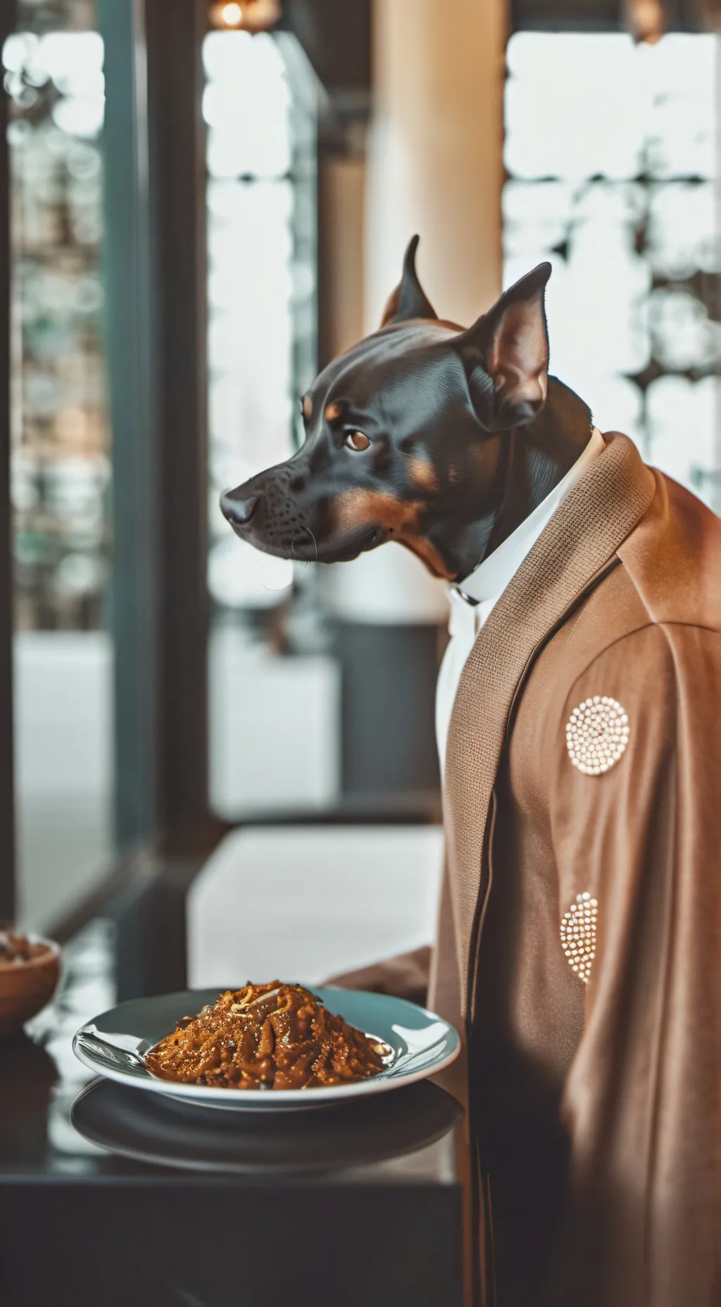 ai character: dogy  background