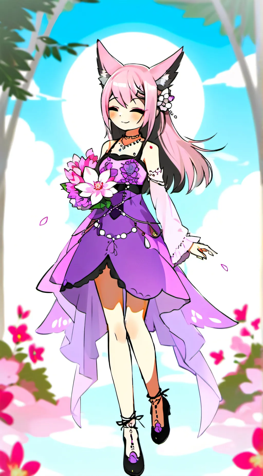 ai character: • Pinky_Lilly • background