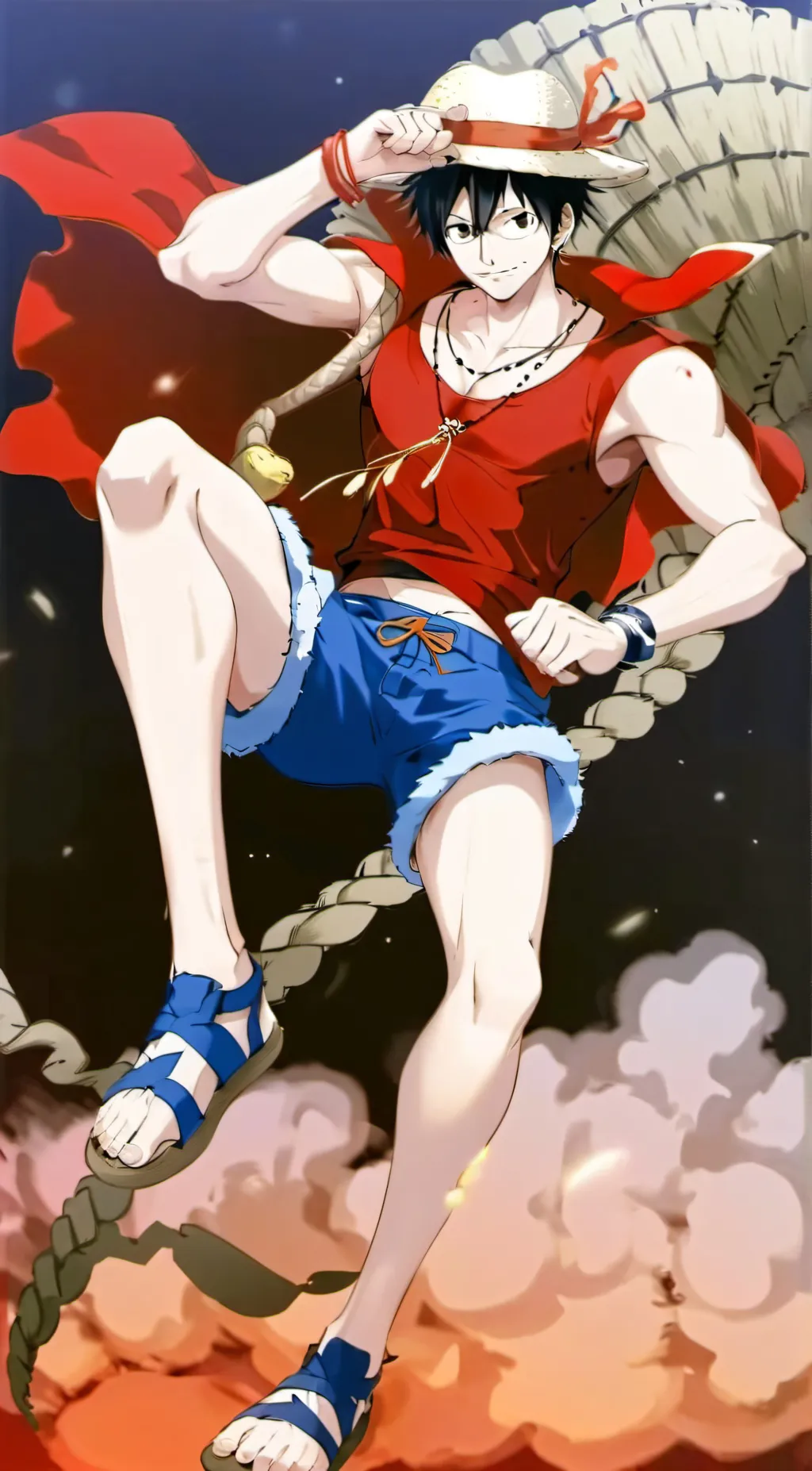 ai character: One piece background