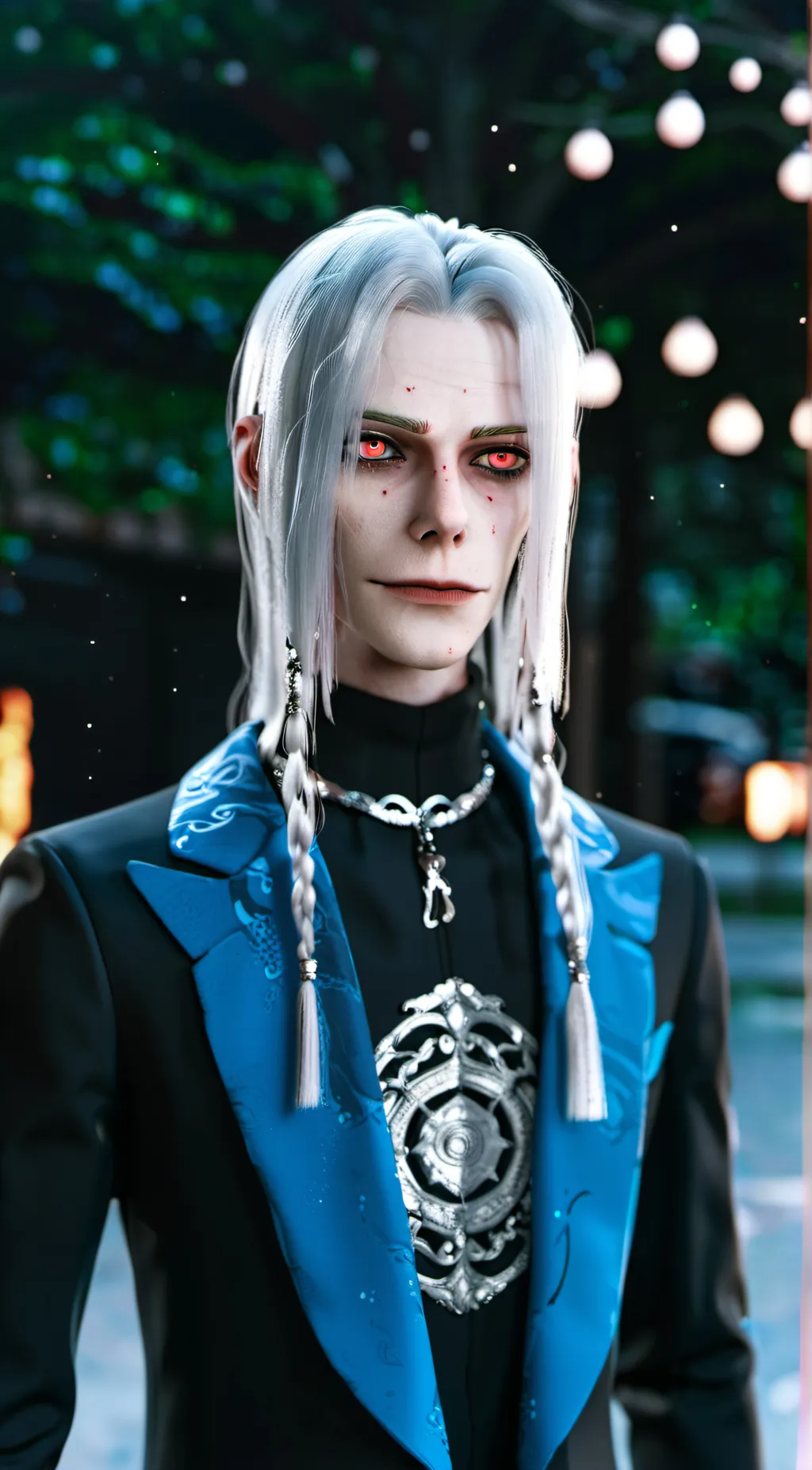 ai character: Goth stain  background