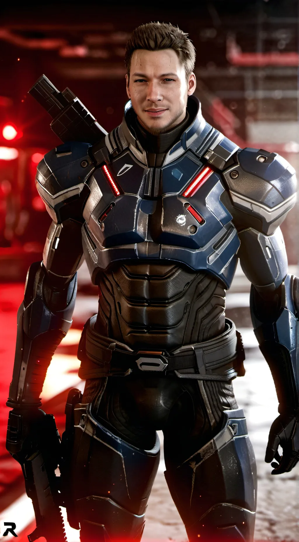 ai character: Dax Morrow(Biotic) background