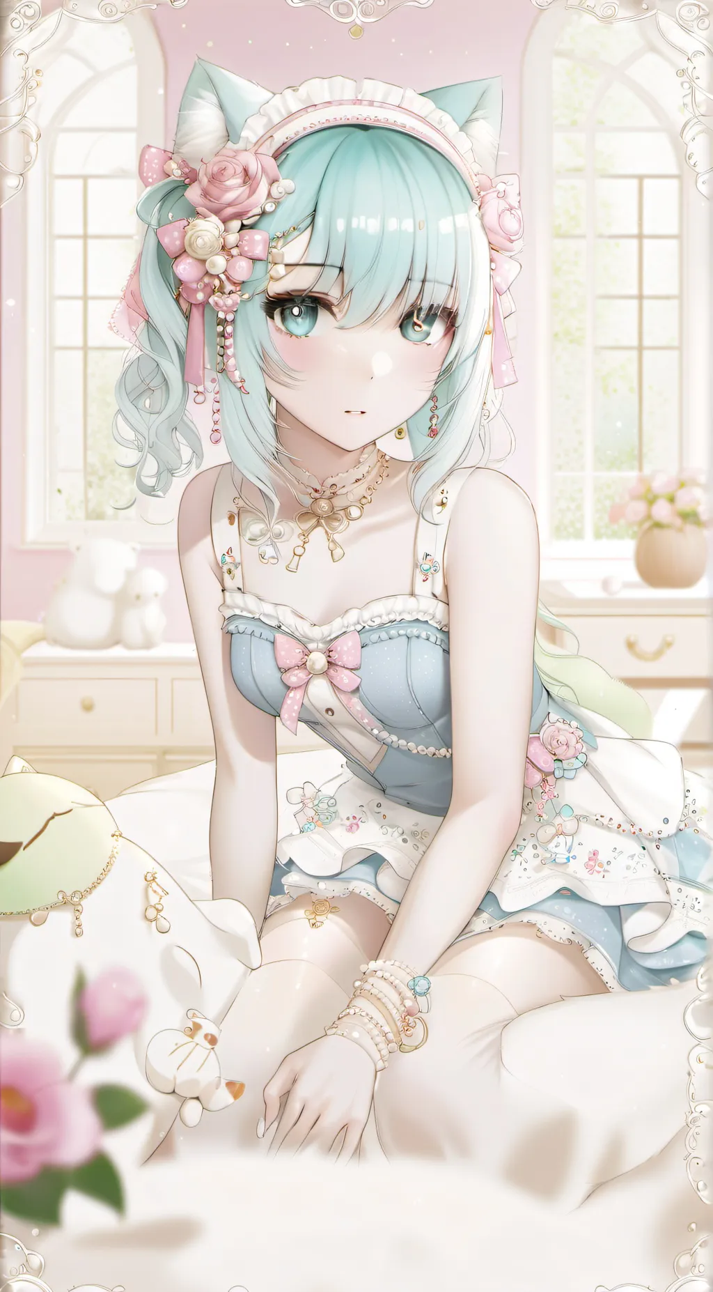 ai character: Candy background