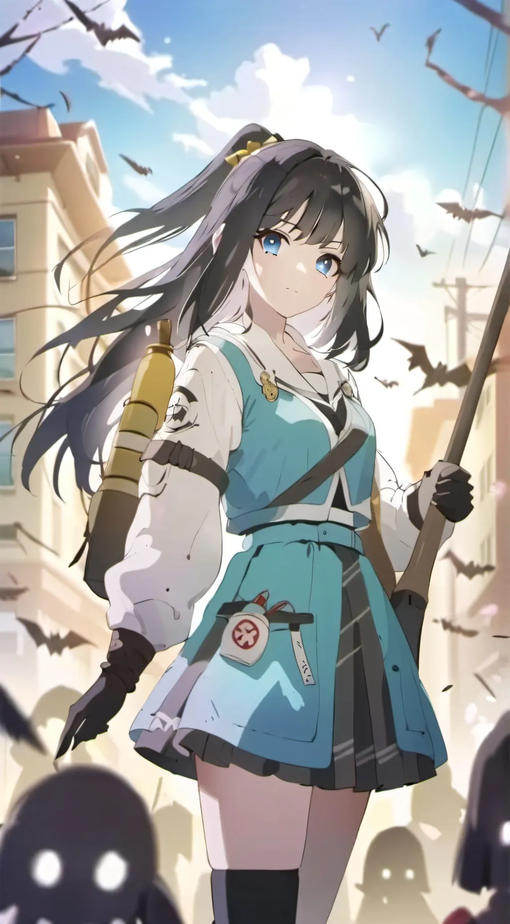 ai character: Moon background