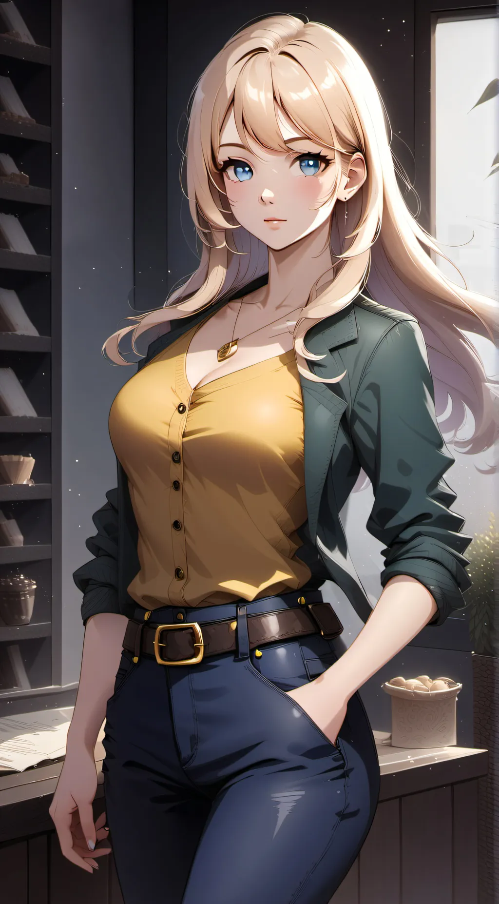 ai character: Irma Palmetto  background