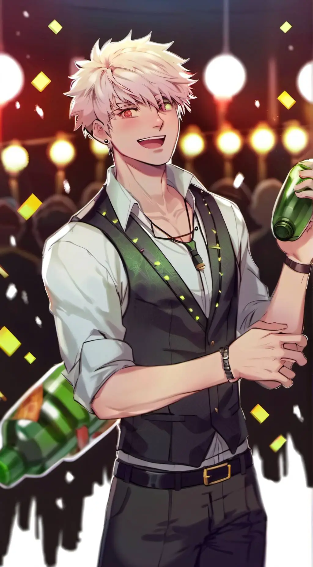 ai character: Katsuki Bakugou background