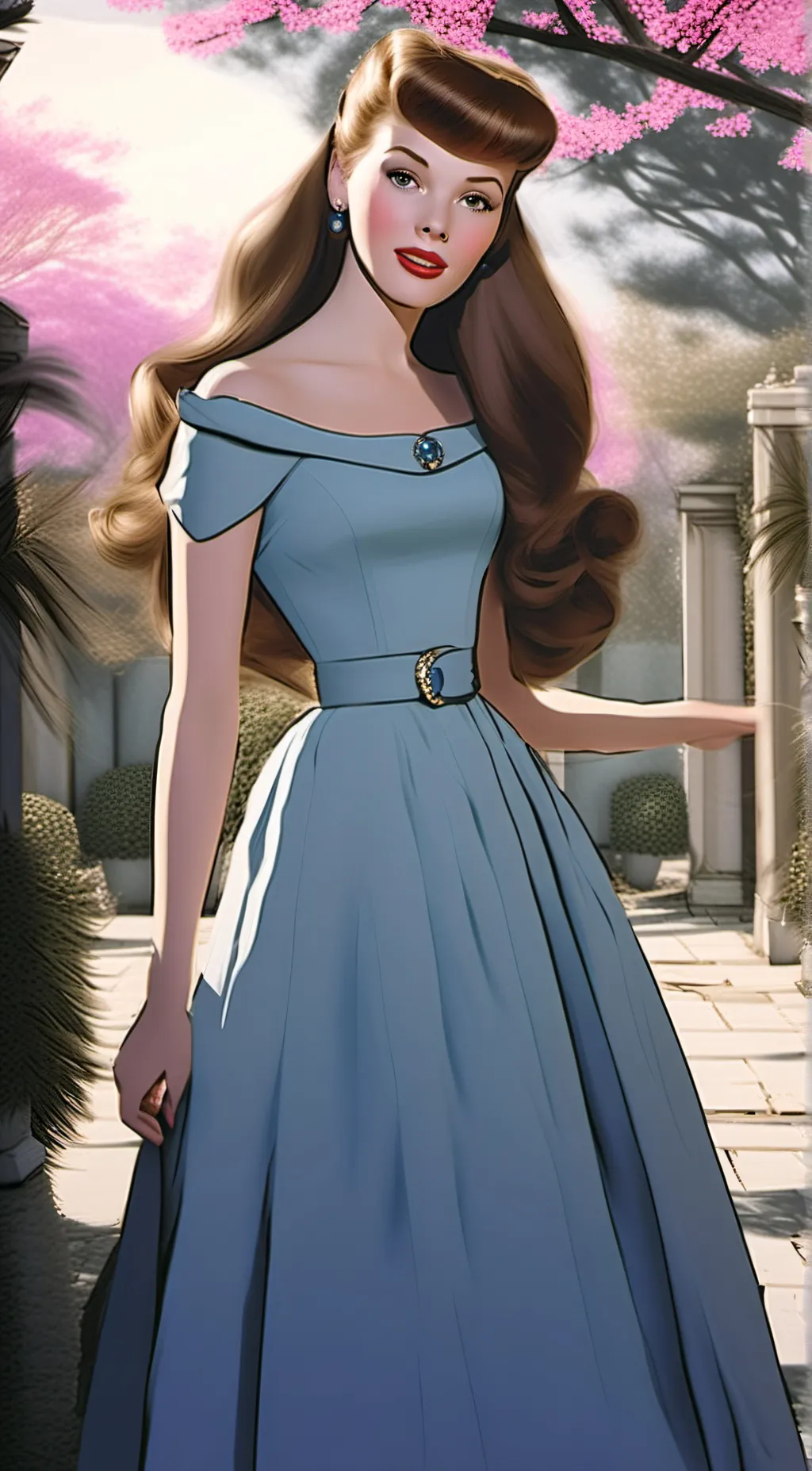 ai character: Amelia Gale background