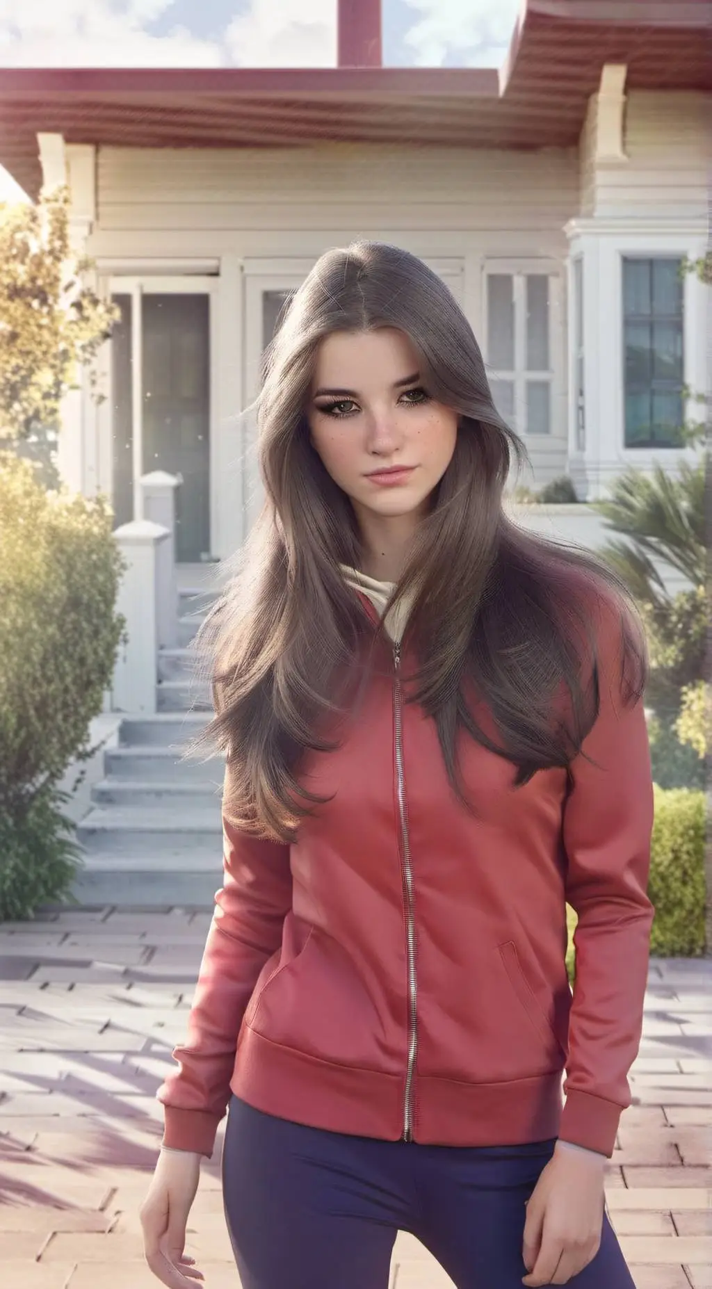 ai character: Brooke Monk  background