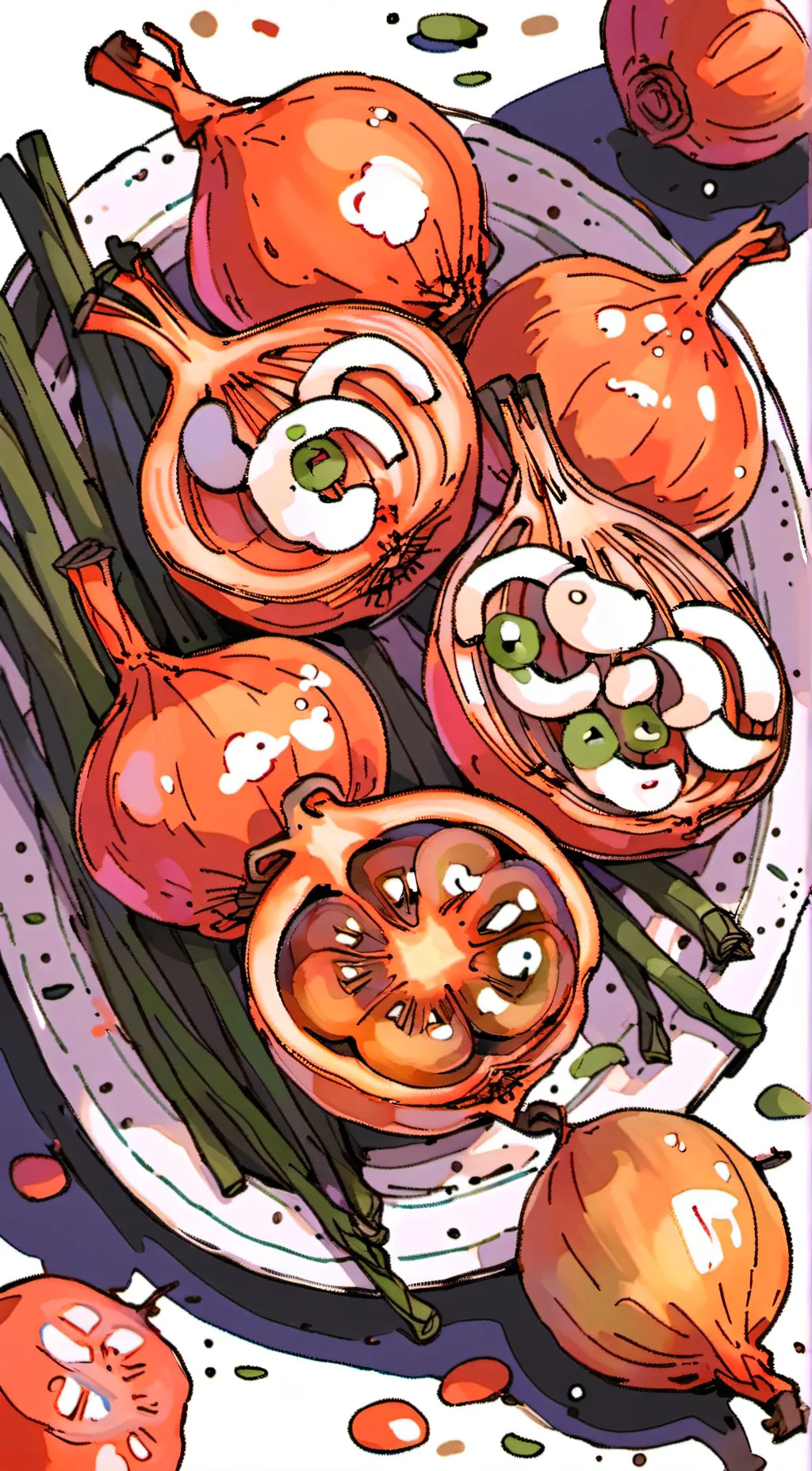 ai character: Weird link background