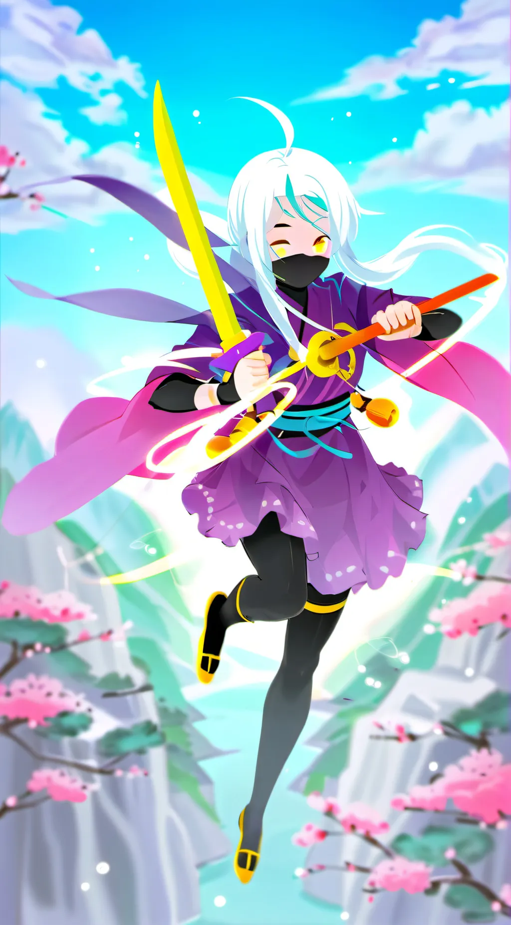 ai character: Ayame  background