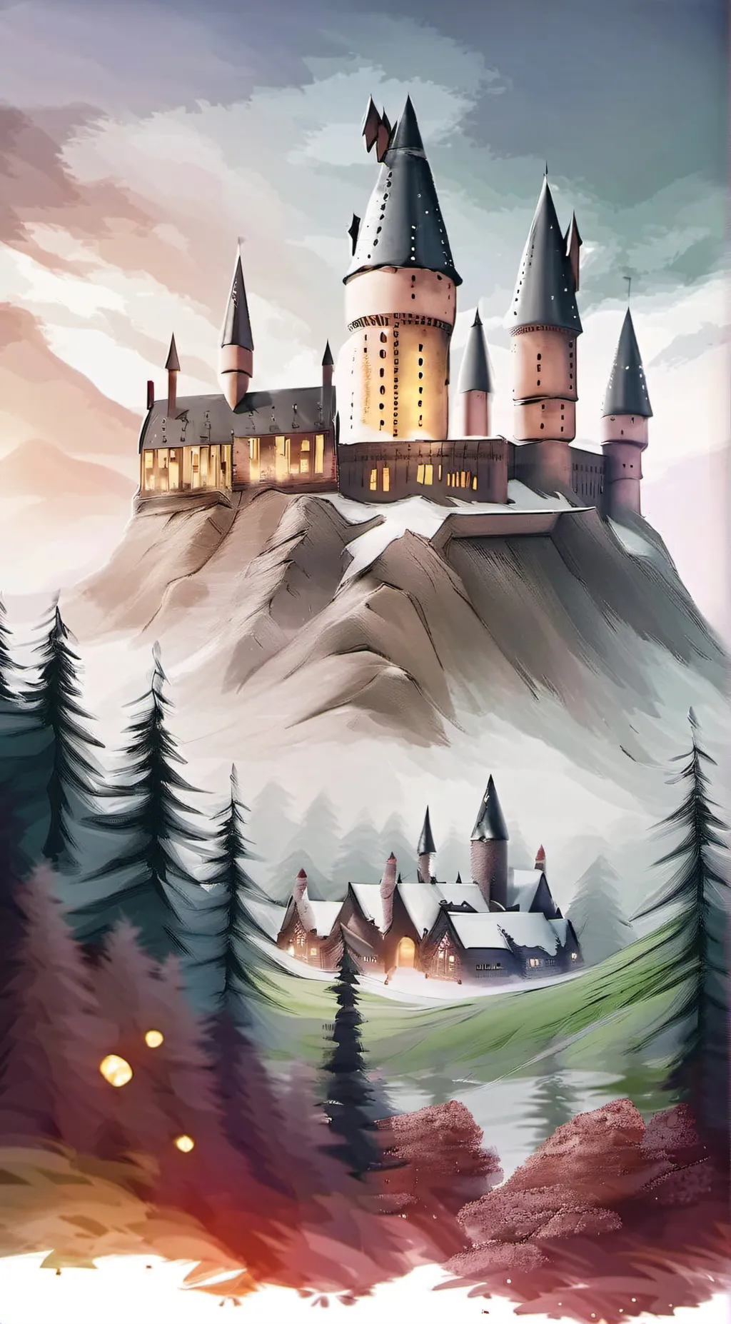 ai character: Hogwarts background