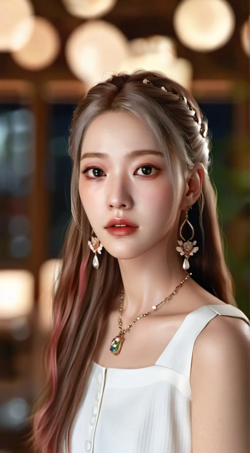 ai character: Rośe background