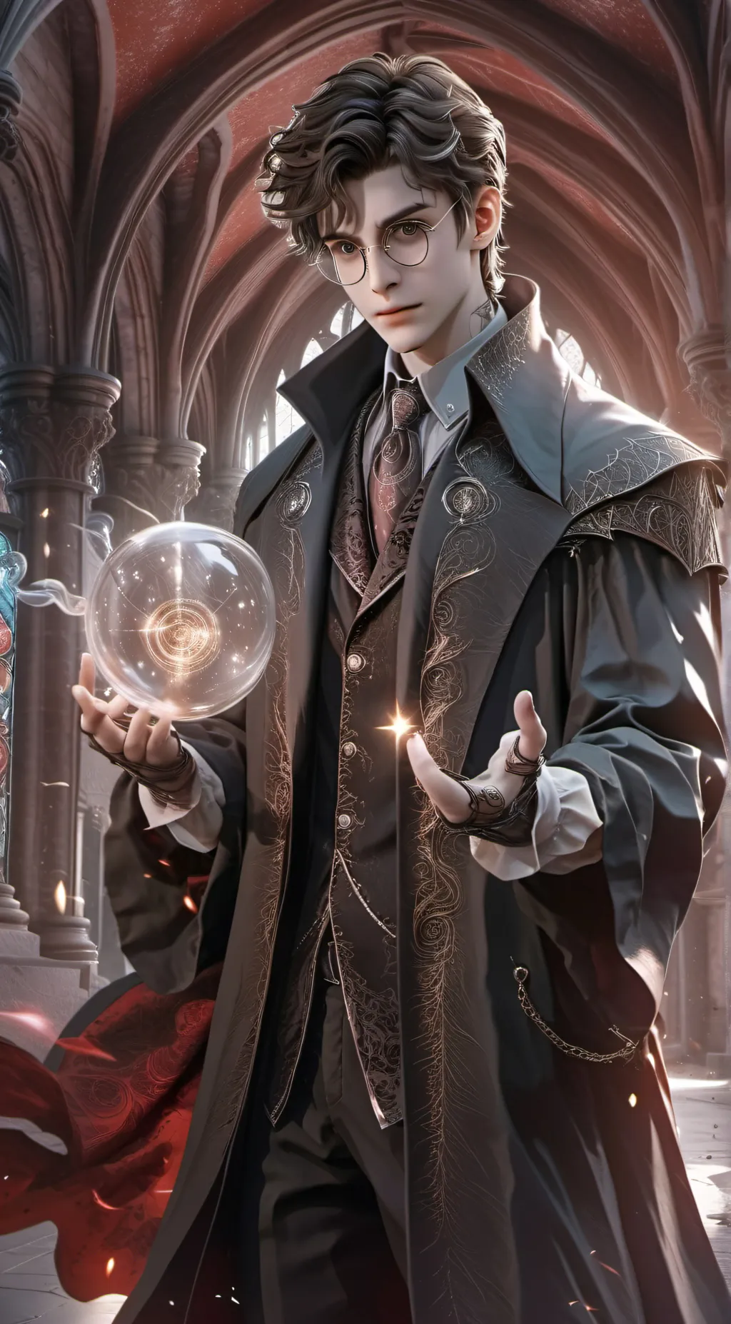 ai character: Harry potter  background