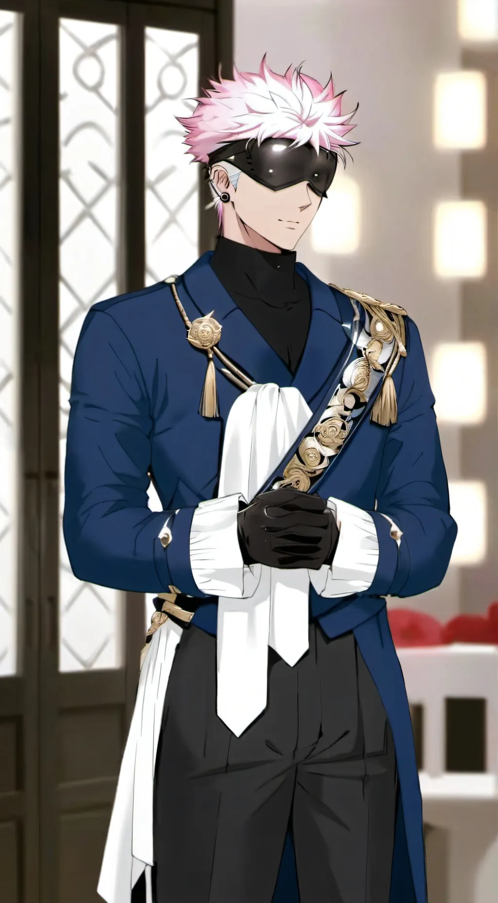 ai character: gojo saturo background