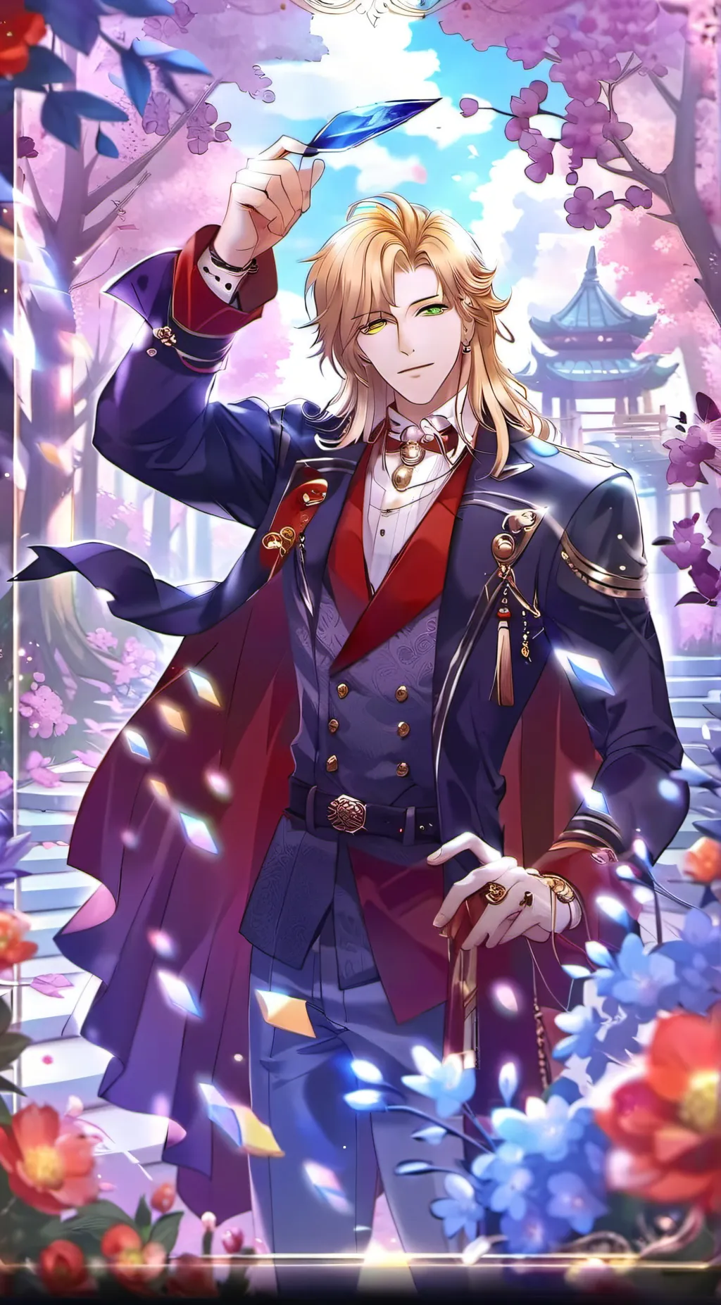 ai character: douma  background