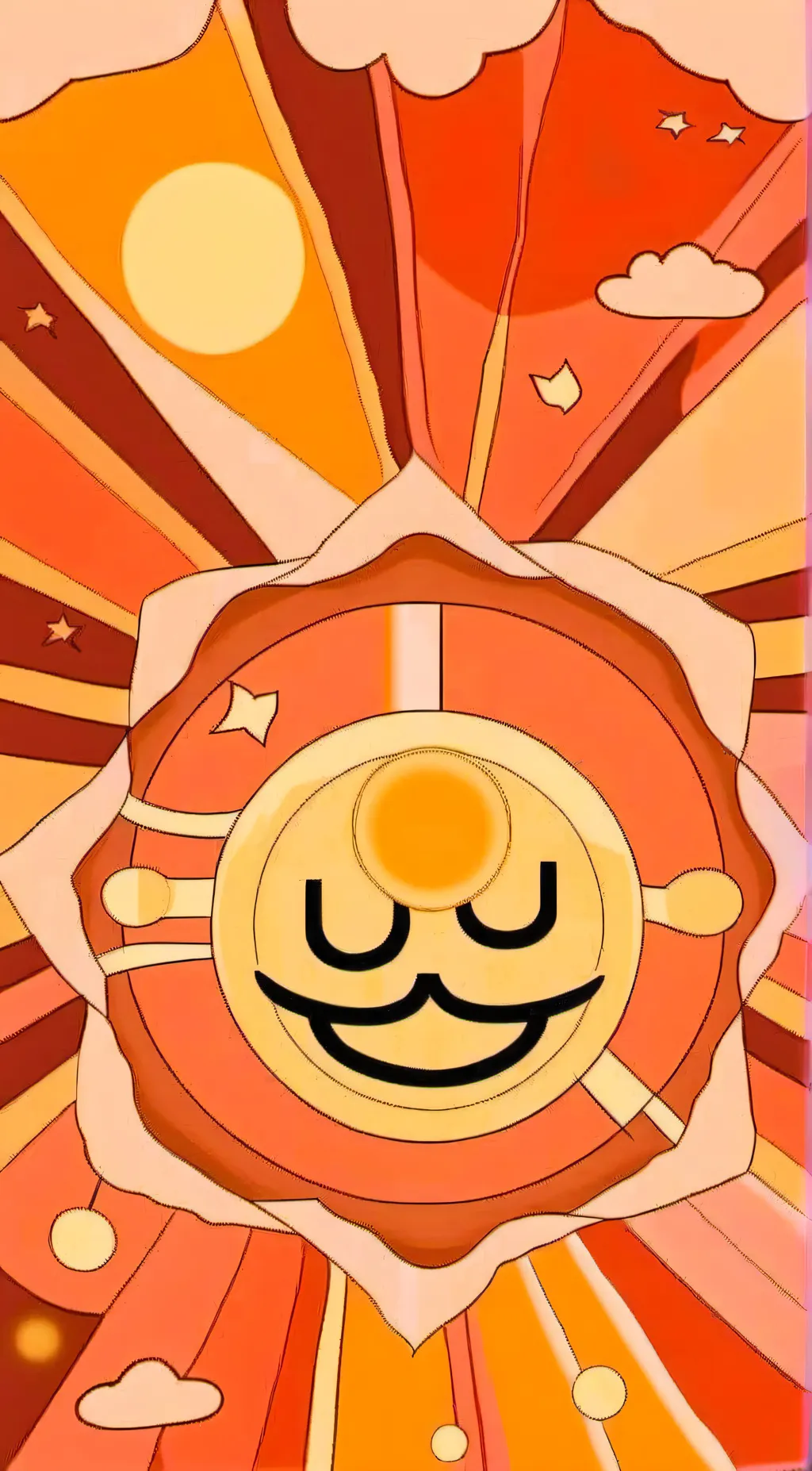 ai character: Sun background