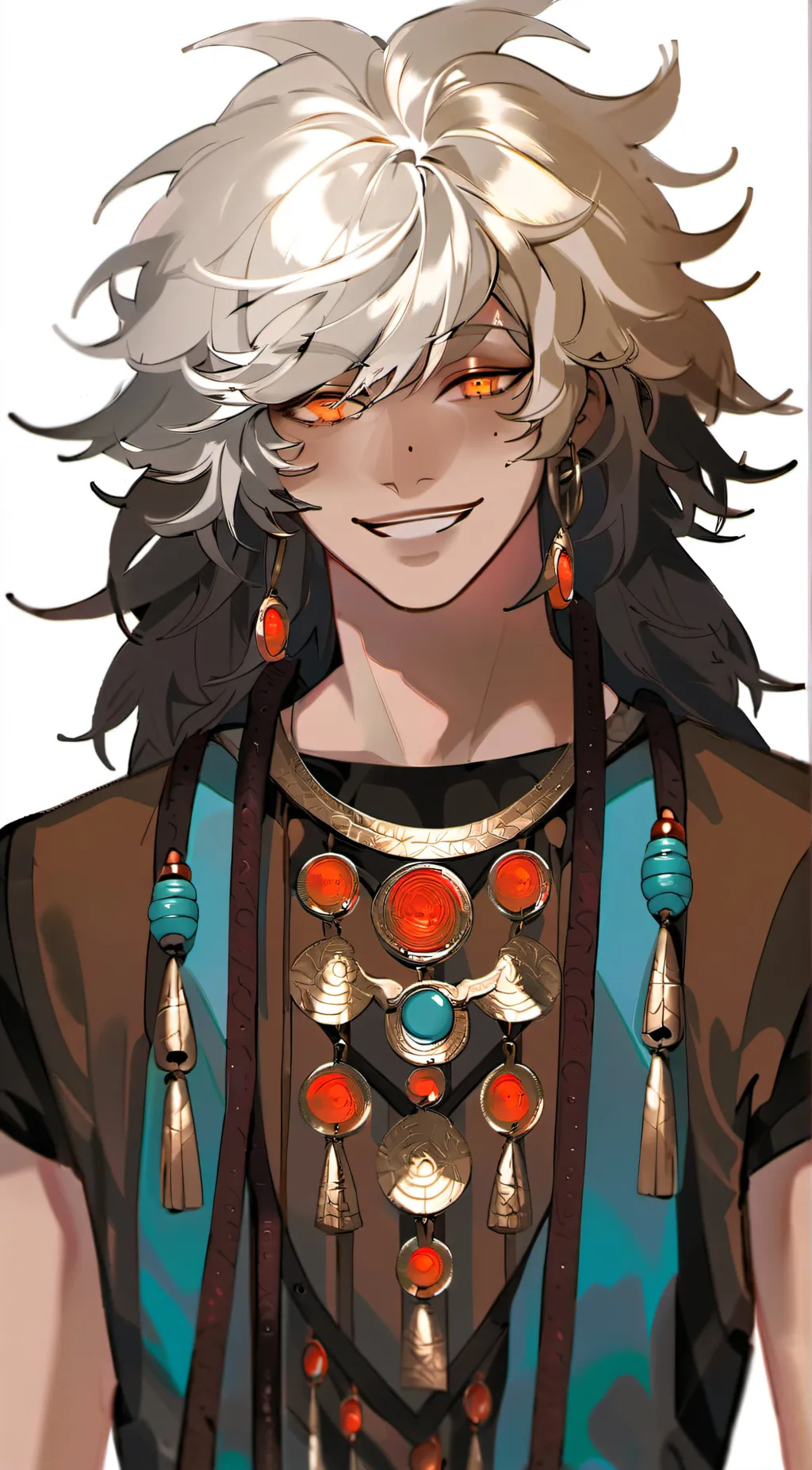 ai character: Silver  background