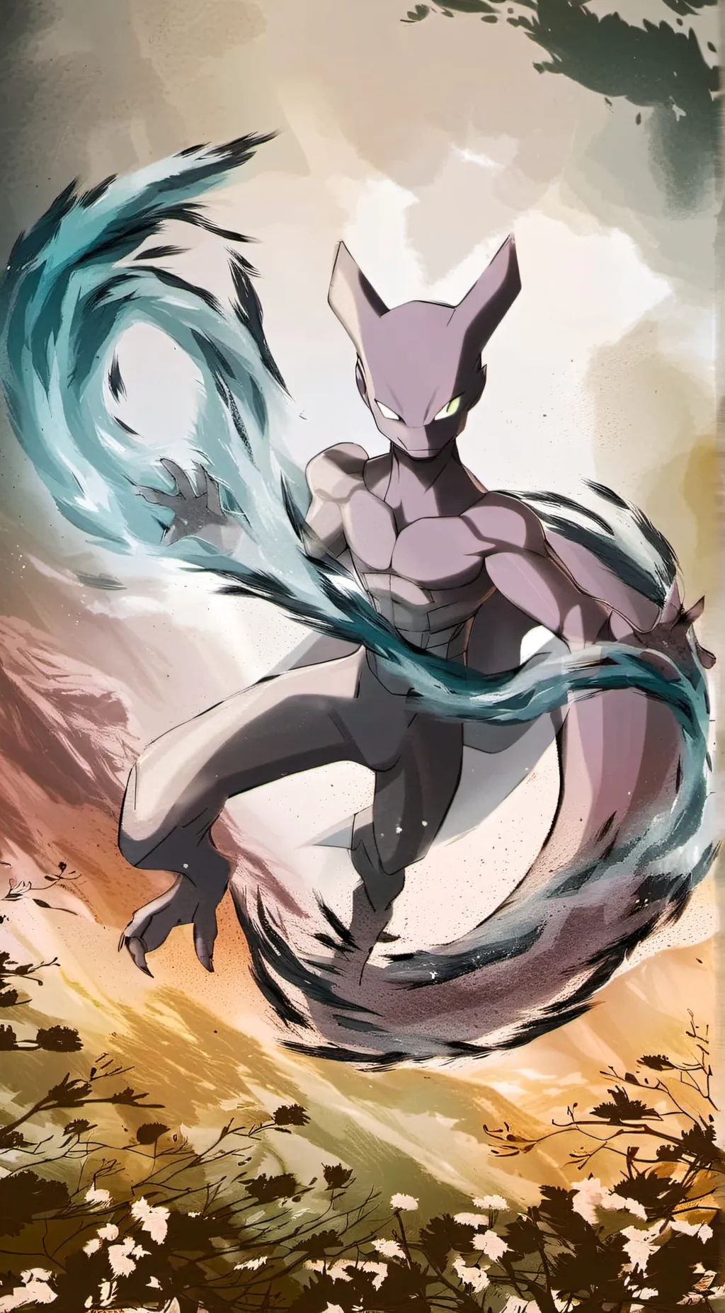 ai character: mewtwo background