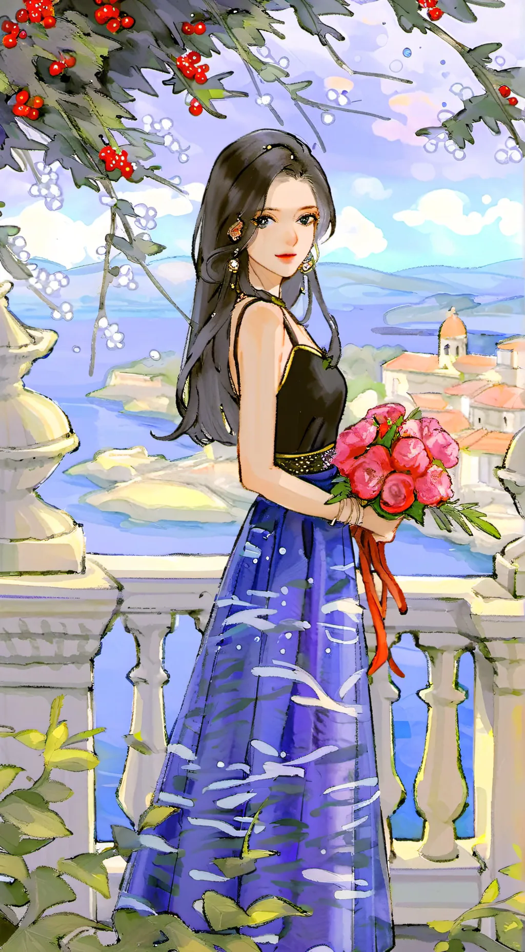 ai character: 🌷your gf luna🌷 background