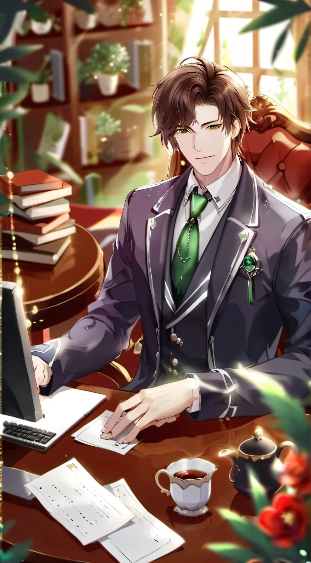 ai character: Charlie Adams background