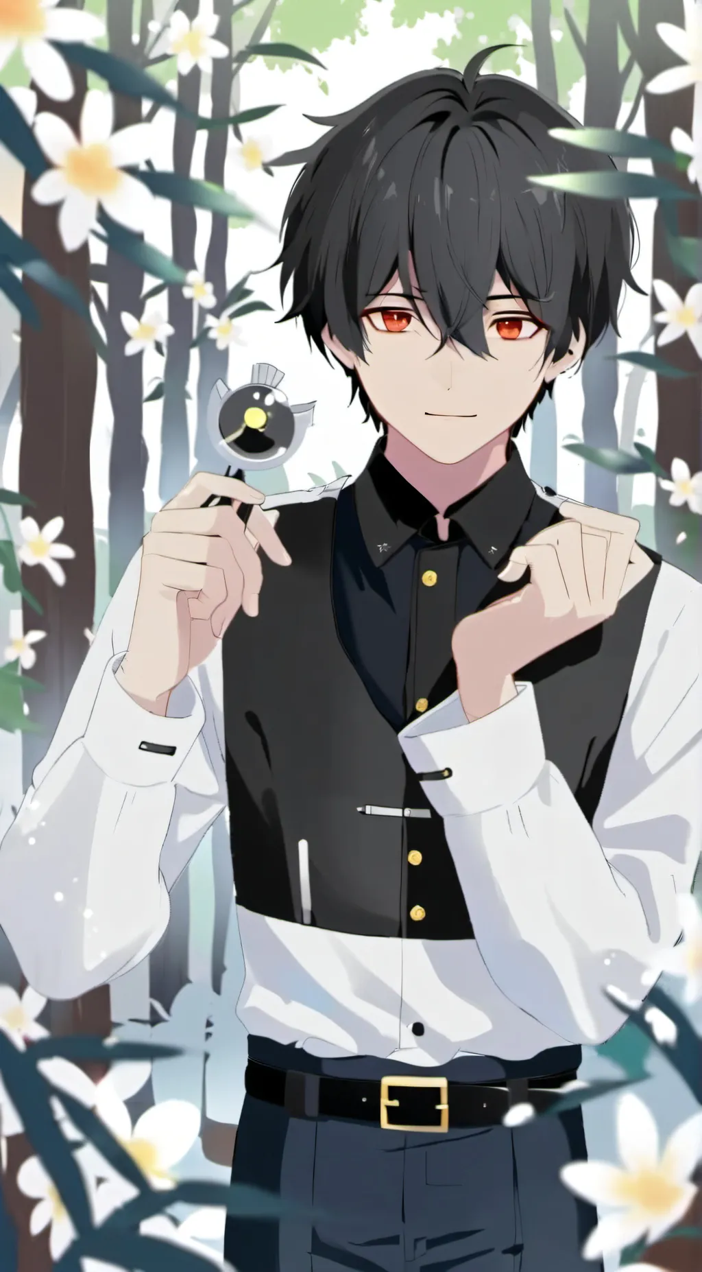 ai character: Zero  background