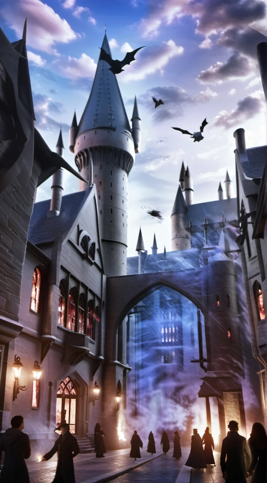 ai character: Hogwarts background