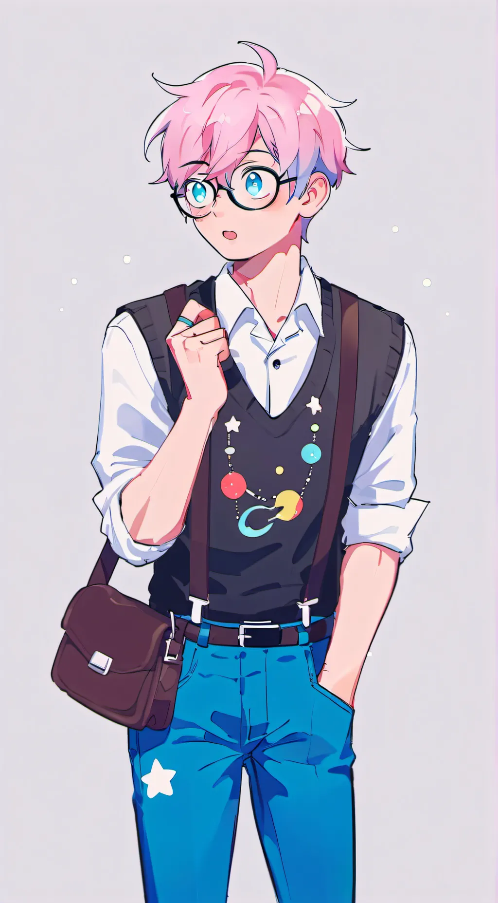 ai character: Nerd (Boyfriends) background