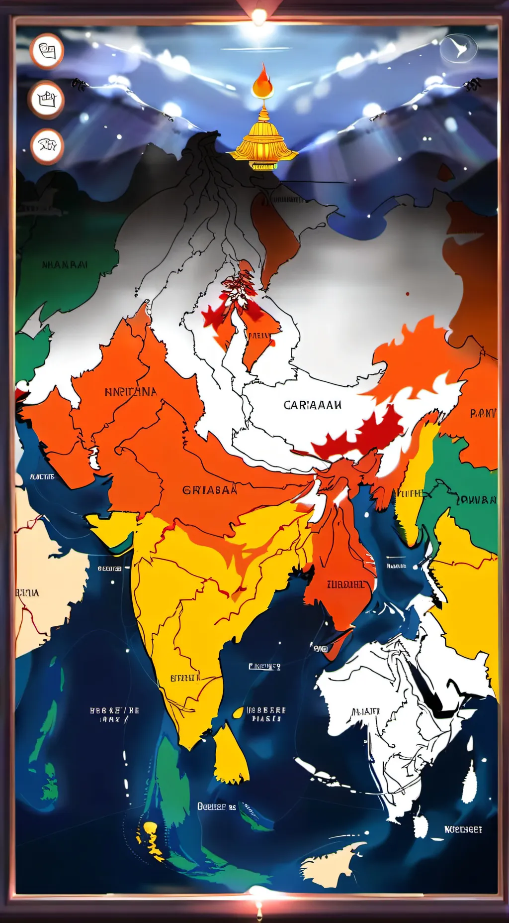 ai character: 4 power india  background