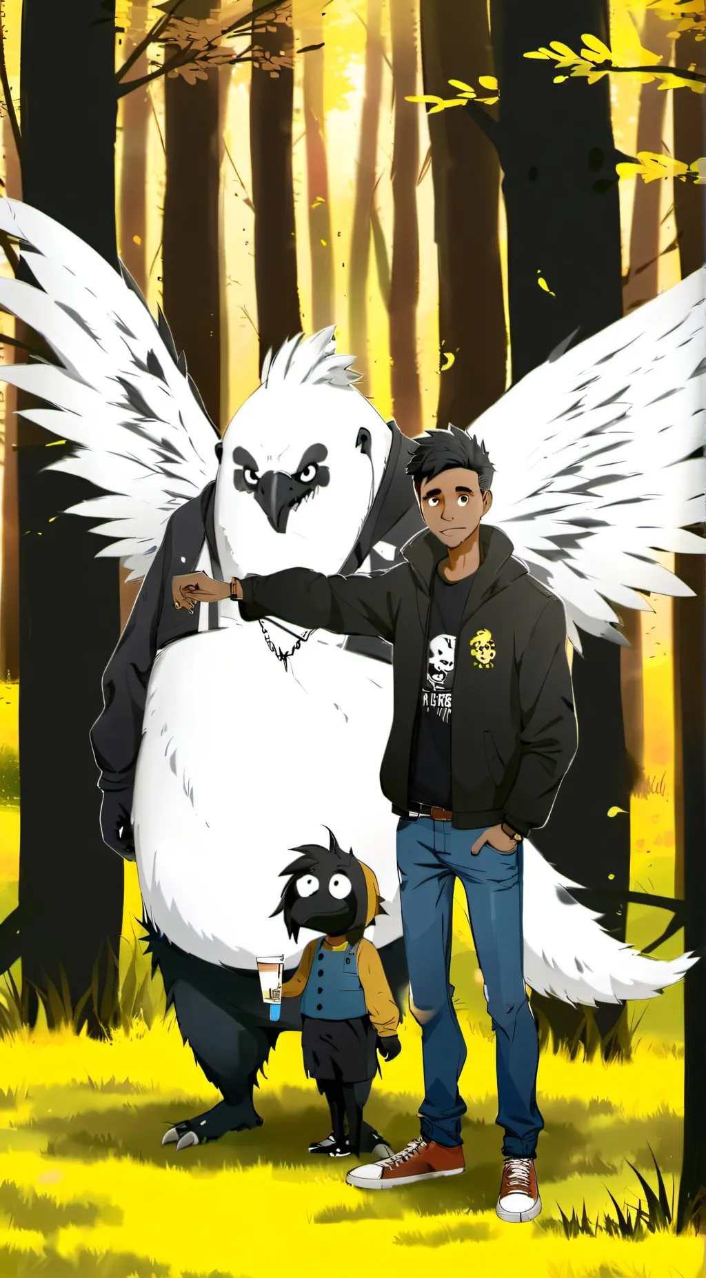 ai character: hockey/Eddie/jaja background