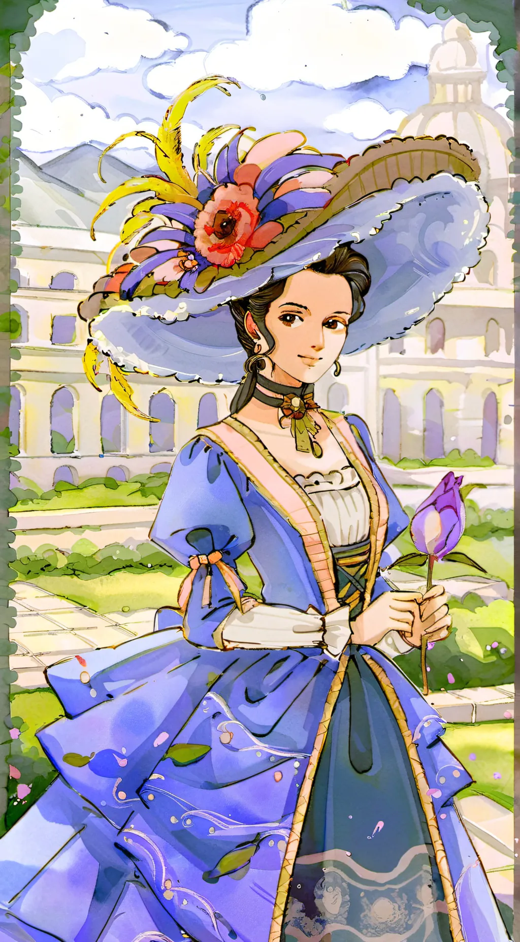 ai character: marieant. oinette background