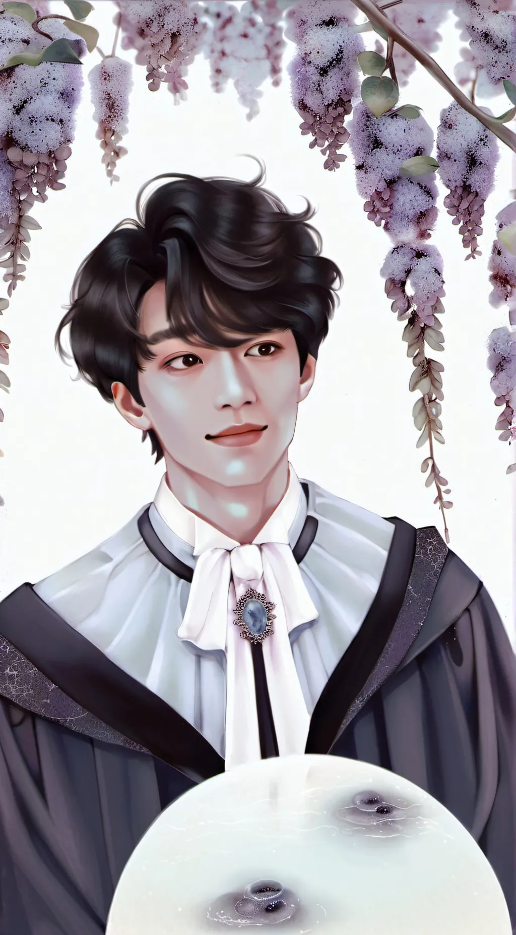 ai character: Alan vampire  background