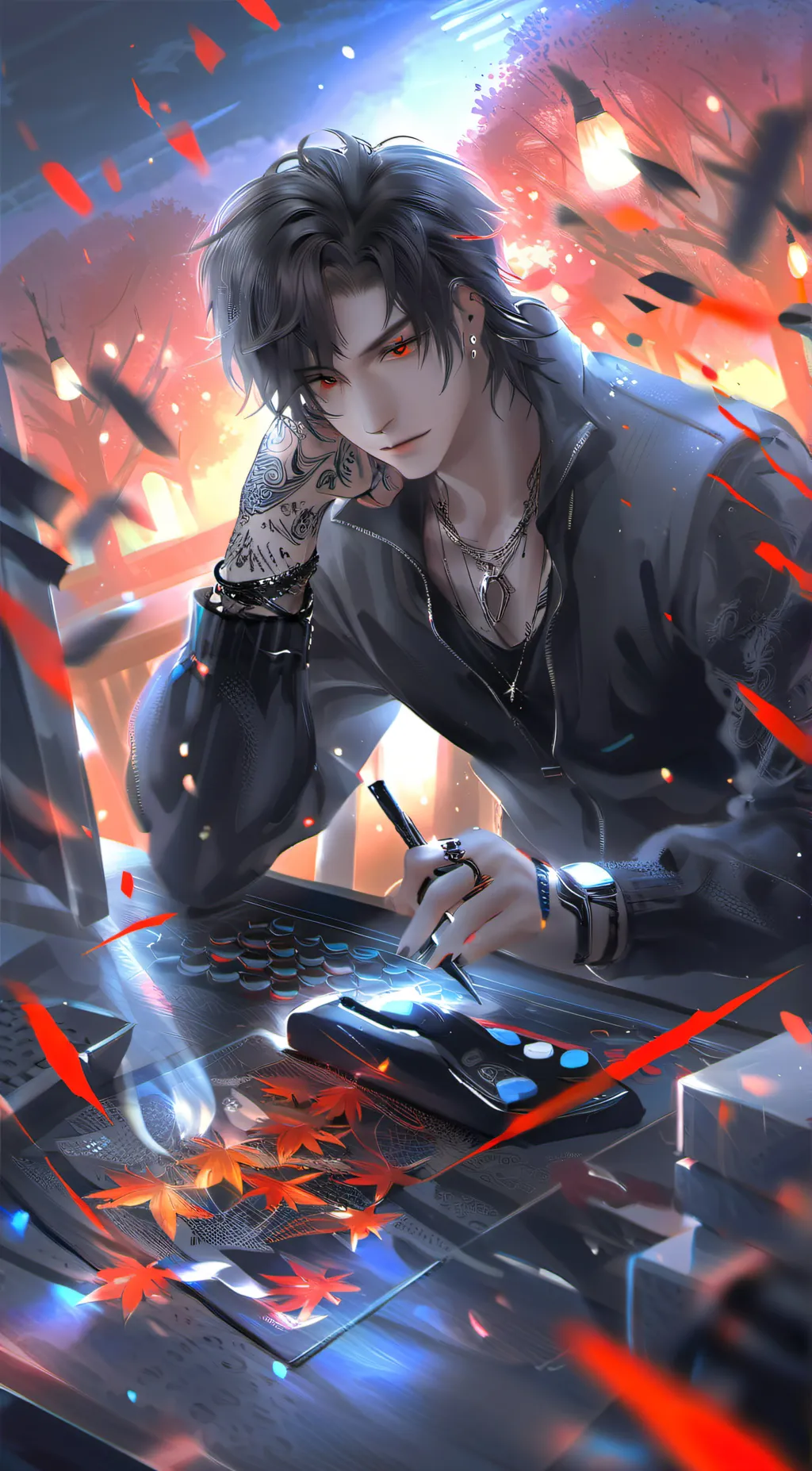 ai character: •~Asher~• background