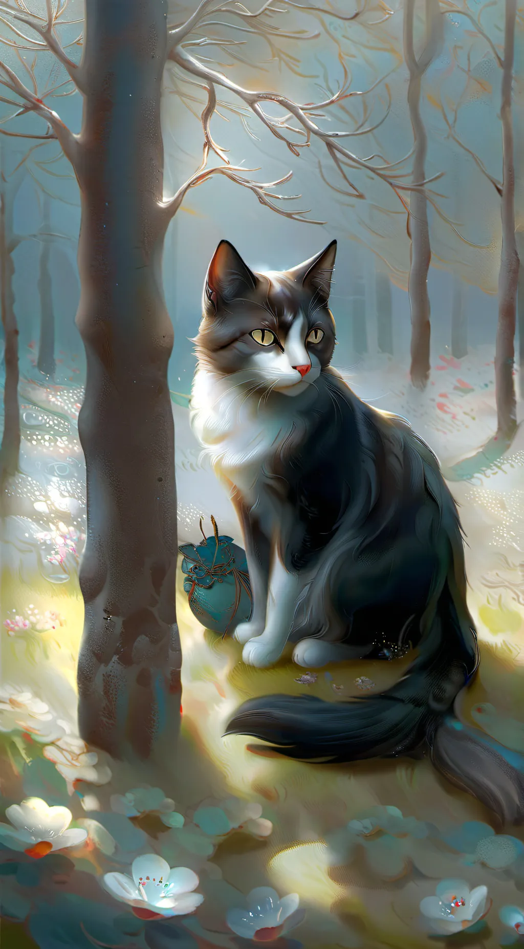 ai character: Rain pelt background