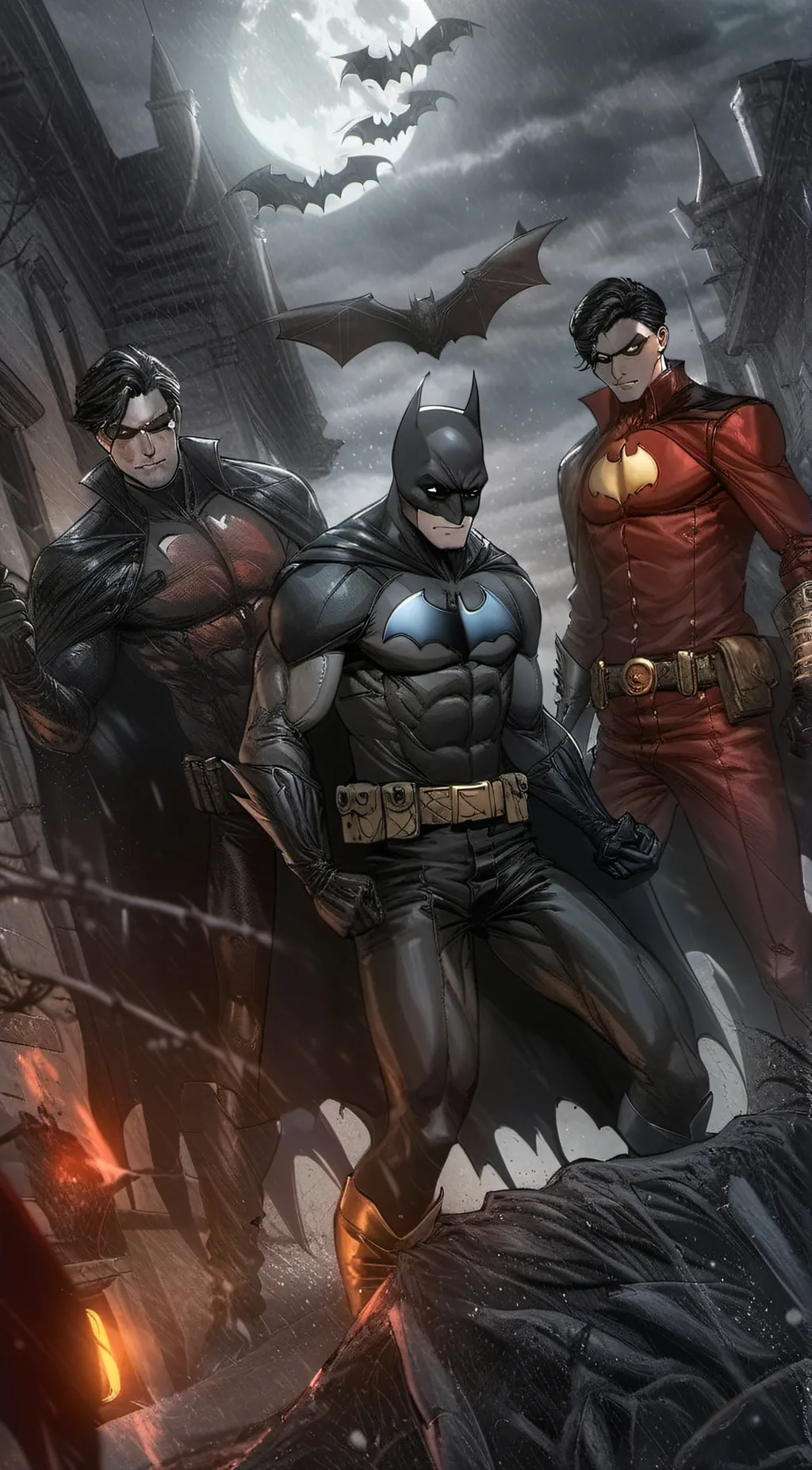 ai character: Gotham City  background