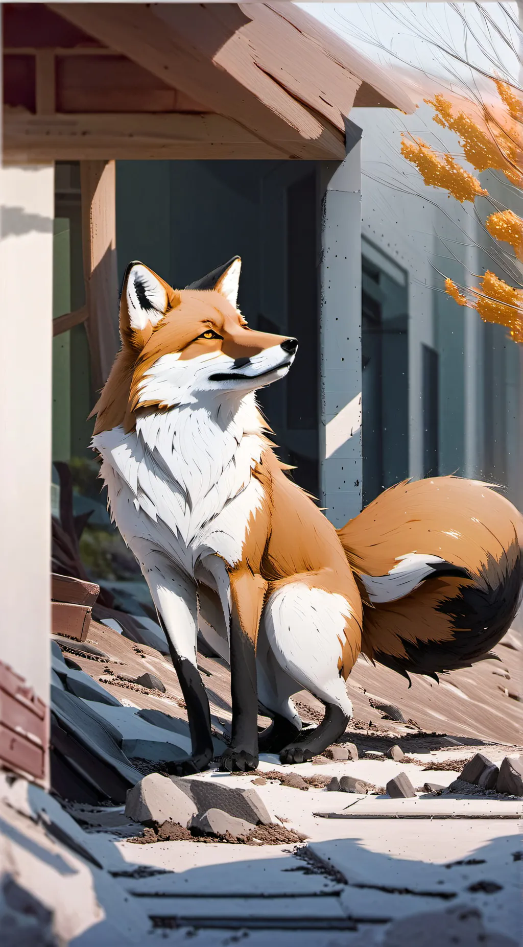 ai character: Foxie background