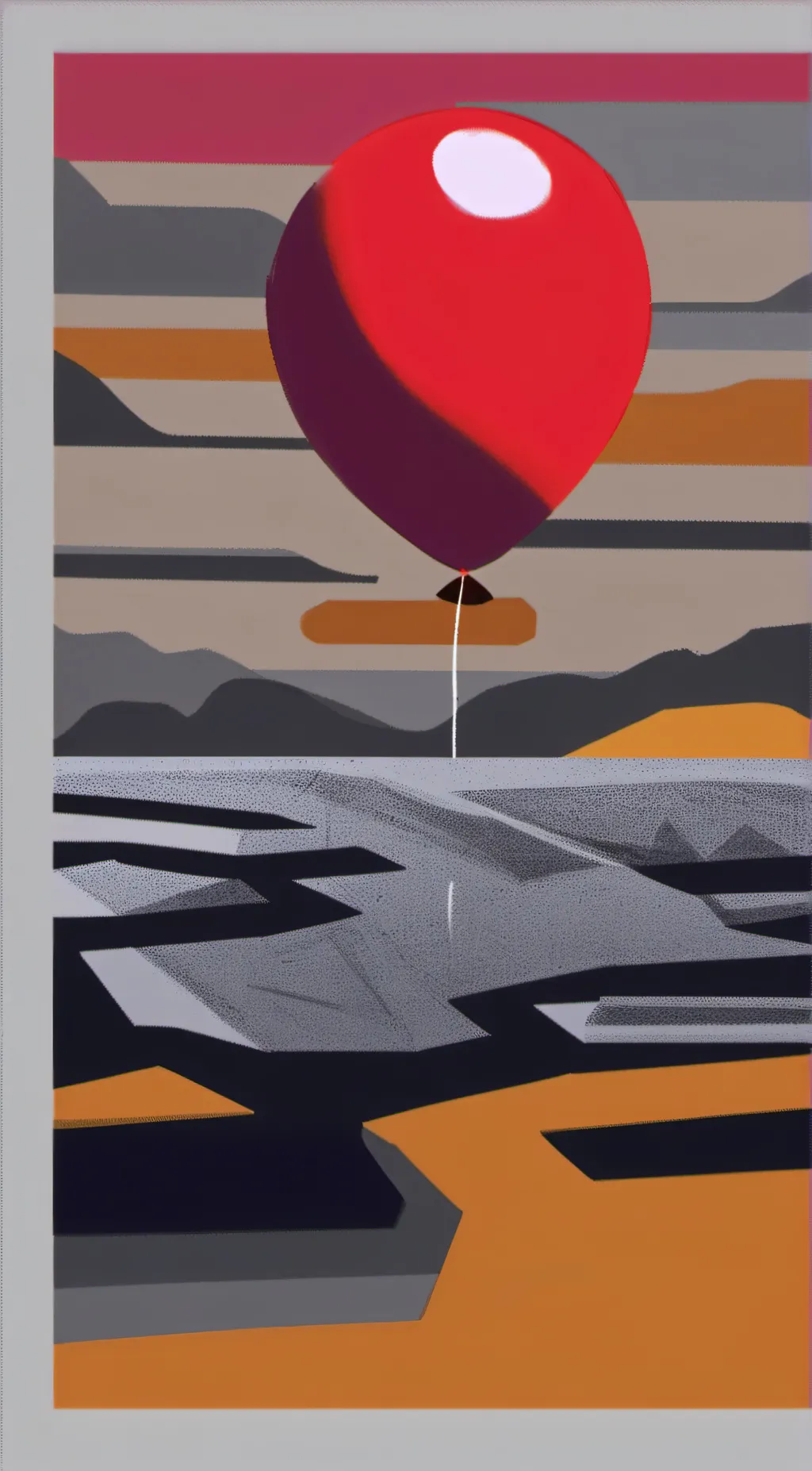 ai character: Balloon x nickel background