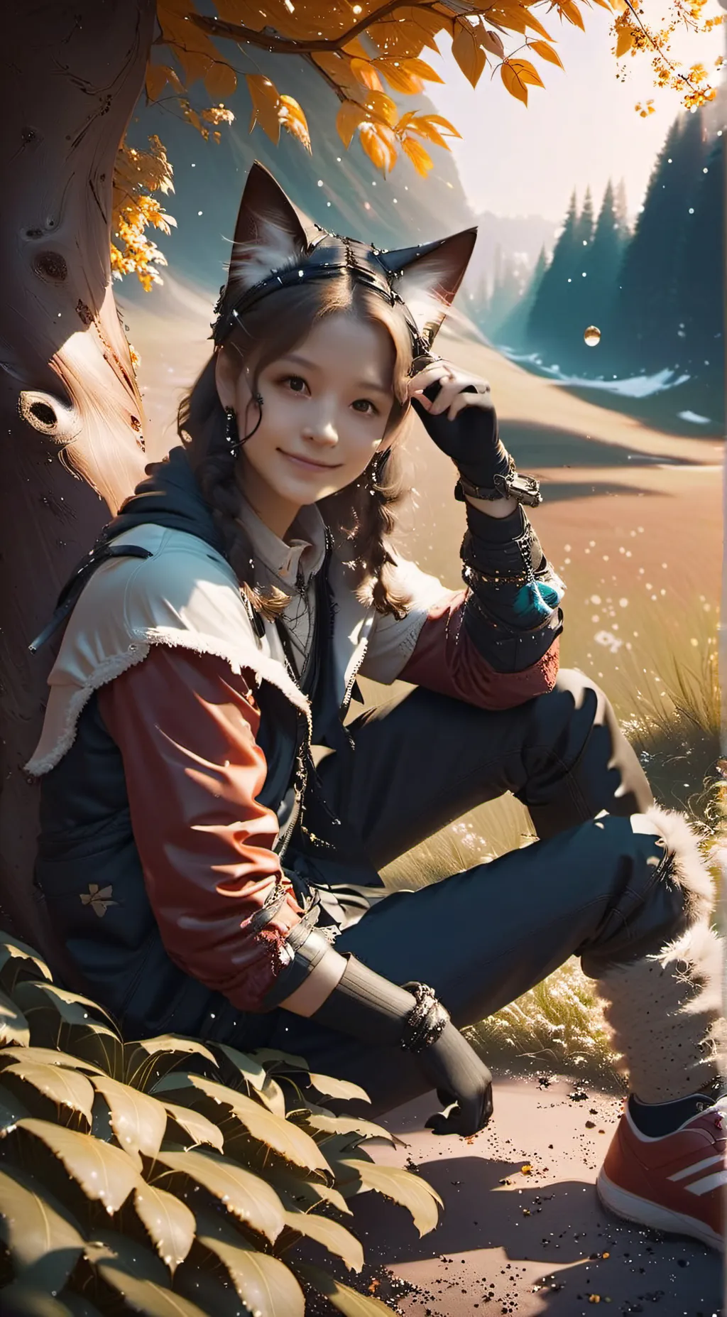 ai character: Angelika Mukha background