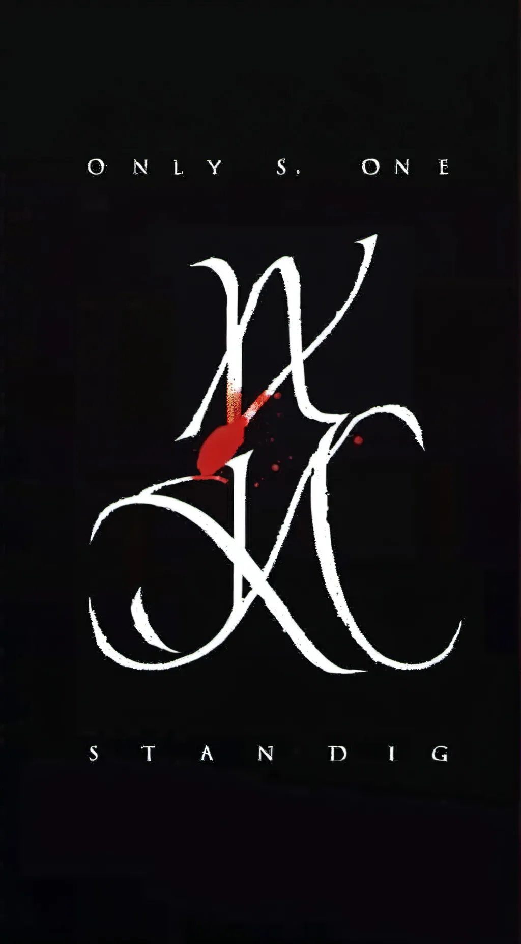 ai character: only one standing. background