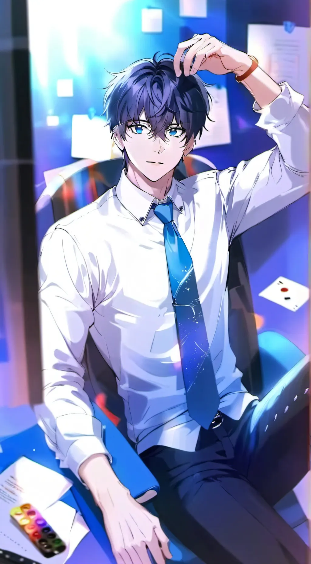 ai character: Anthony  background