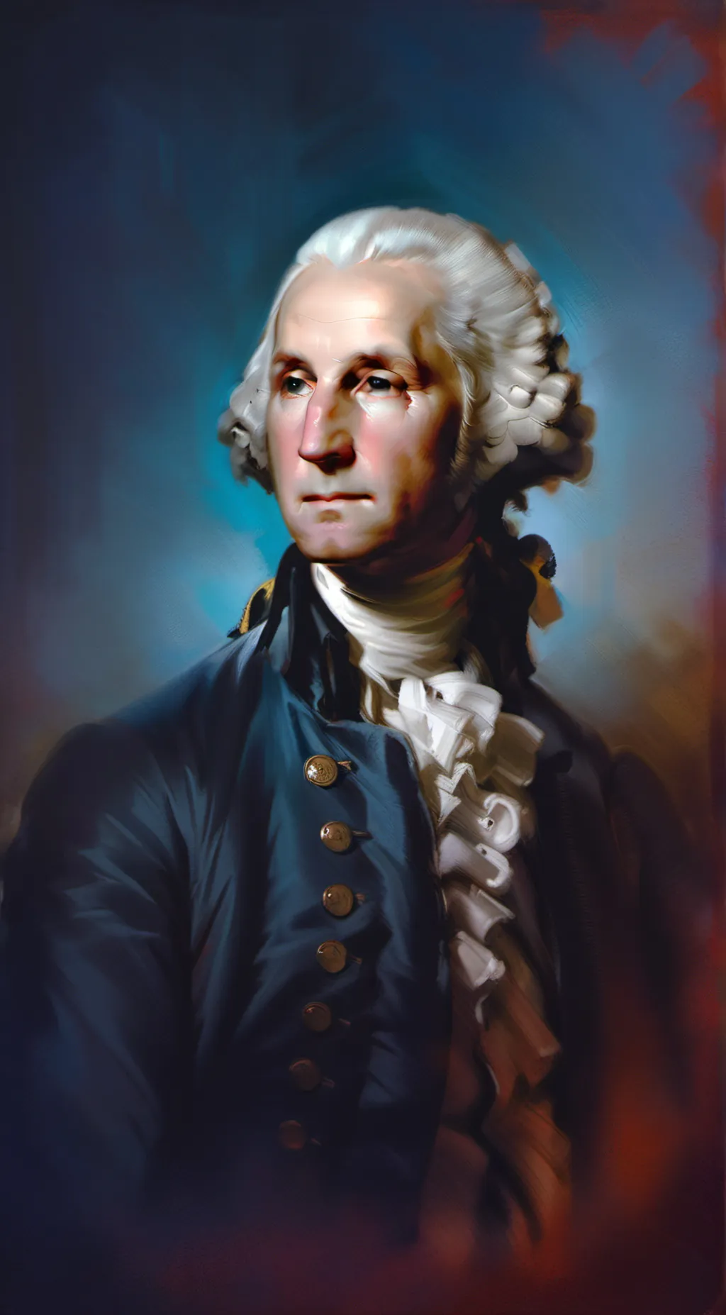 ai character: George Washington  background