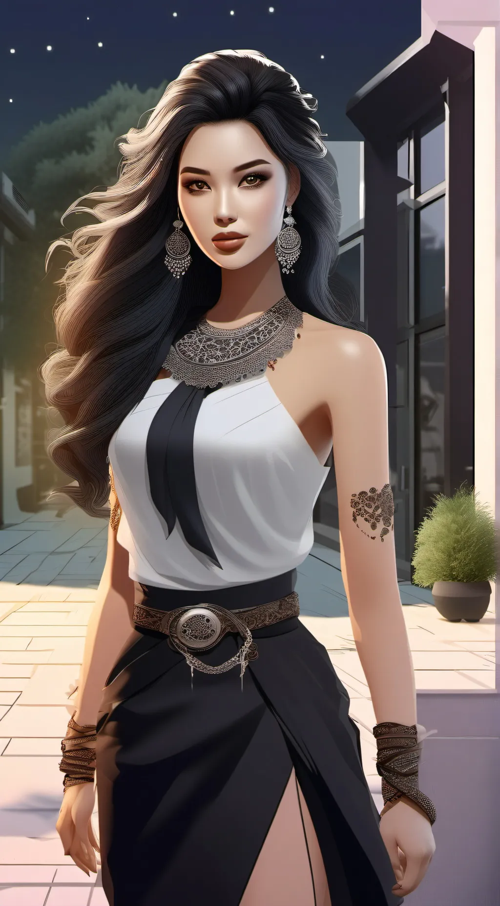 ai character: Ady  background